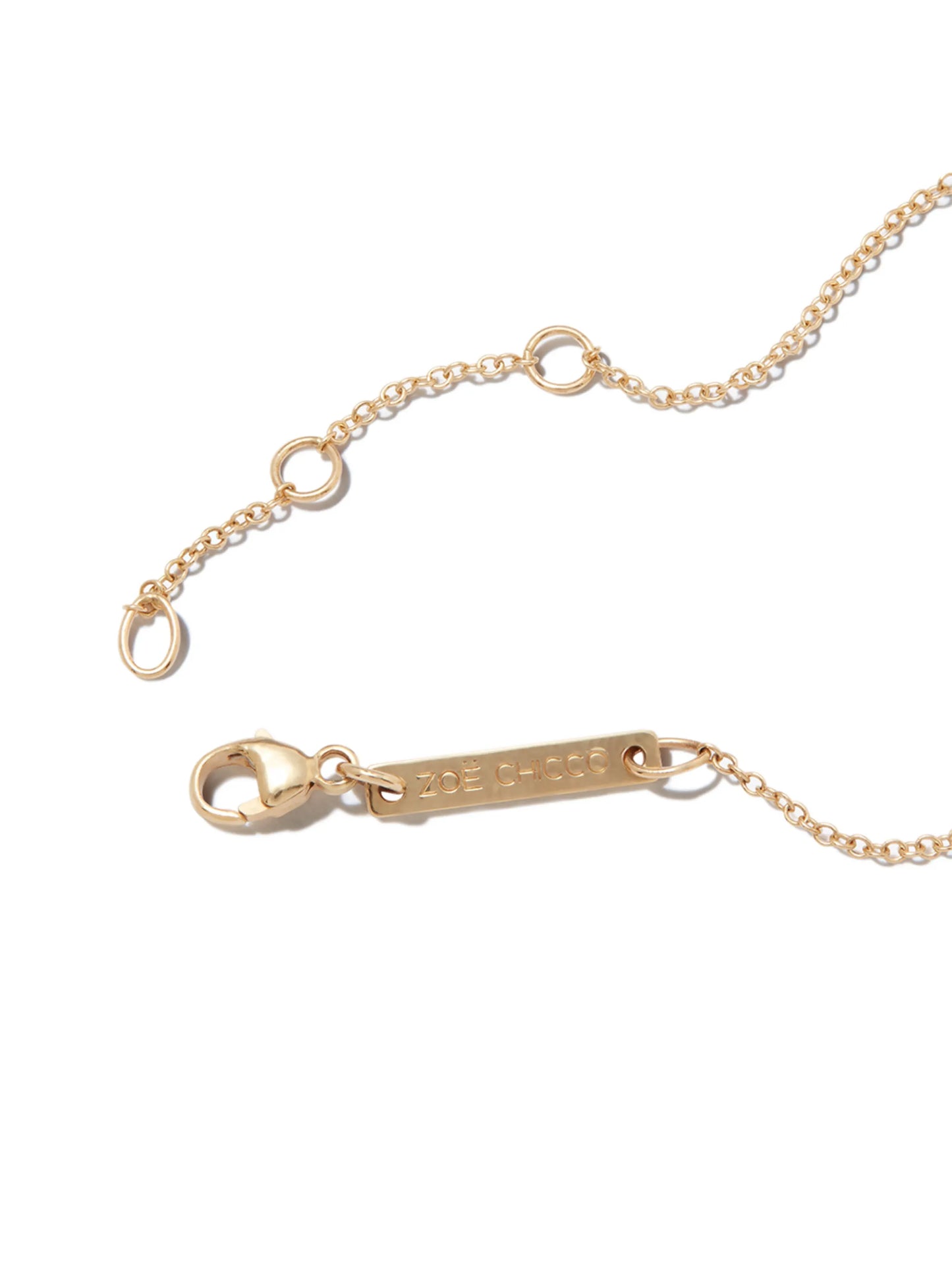 14kt yellow gold diamond charm bracelet