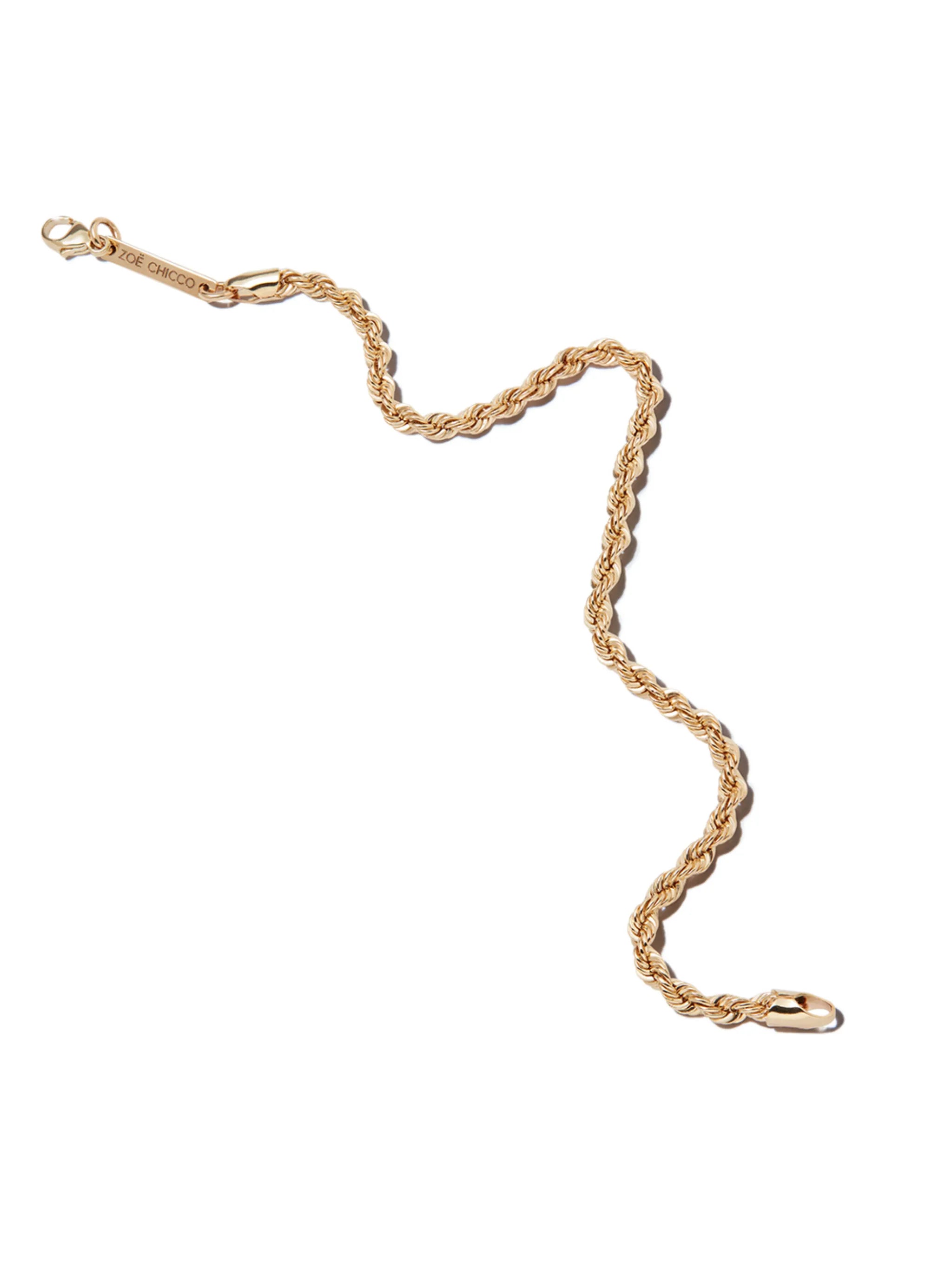 14kt yellow gold Twist chain bracelet
