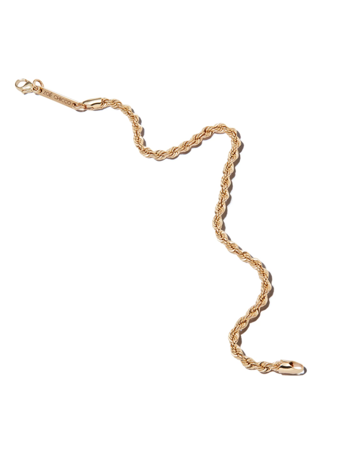 14kt yellow gold Twist chain bracelet