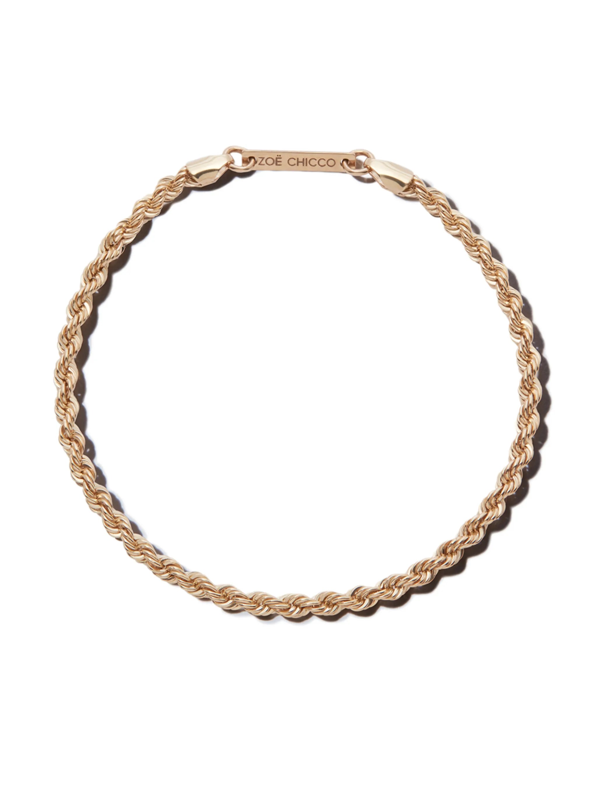 14kt yellow gold Twist chain bracelet