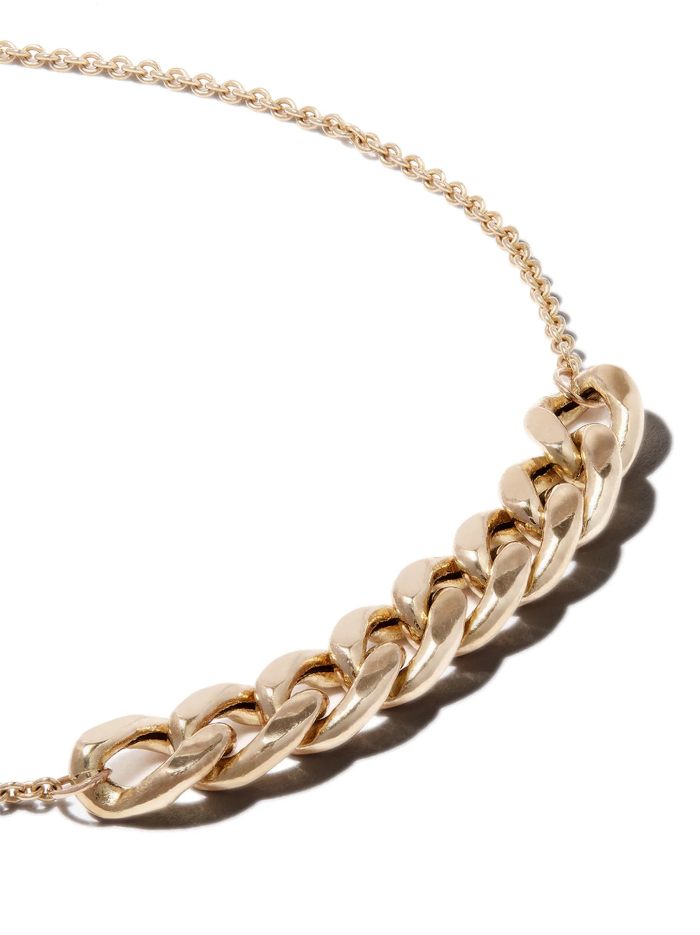 14kt yellow gold curb-chain bracelet