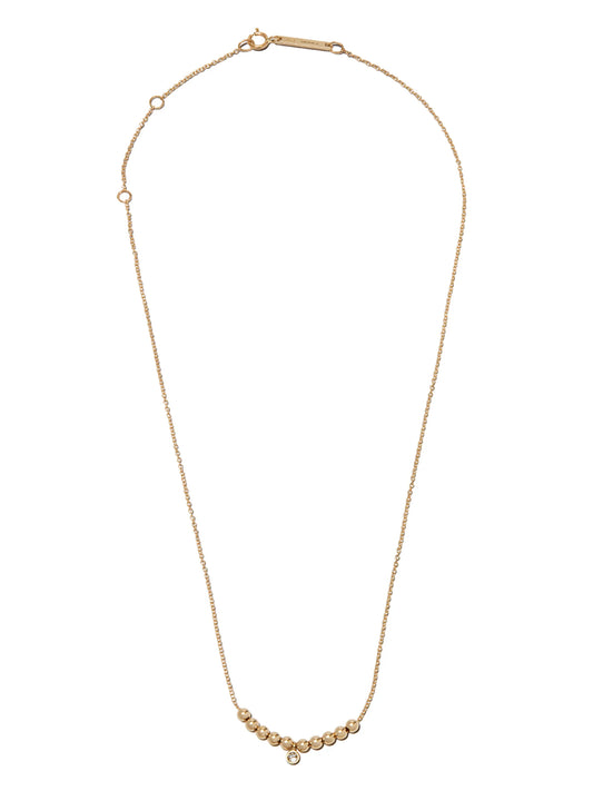 14kt yellow gold bead-detail necklace