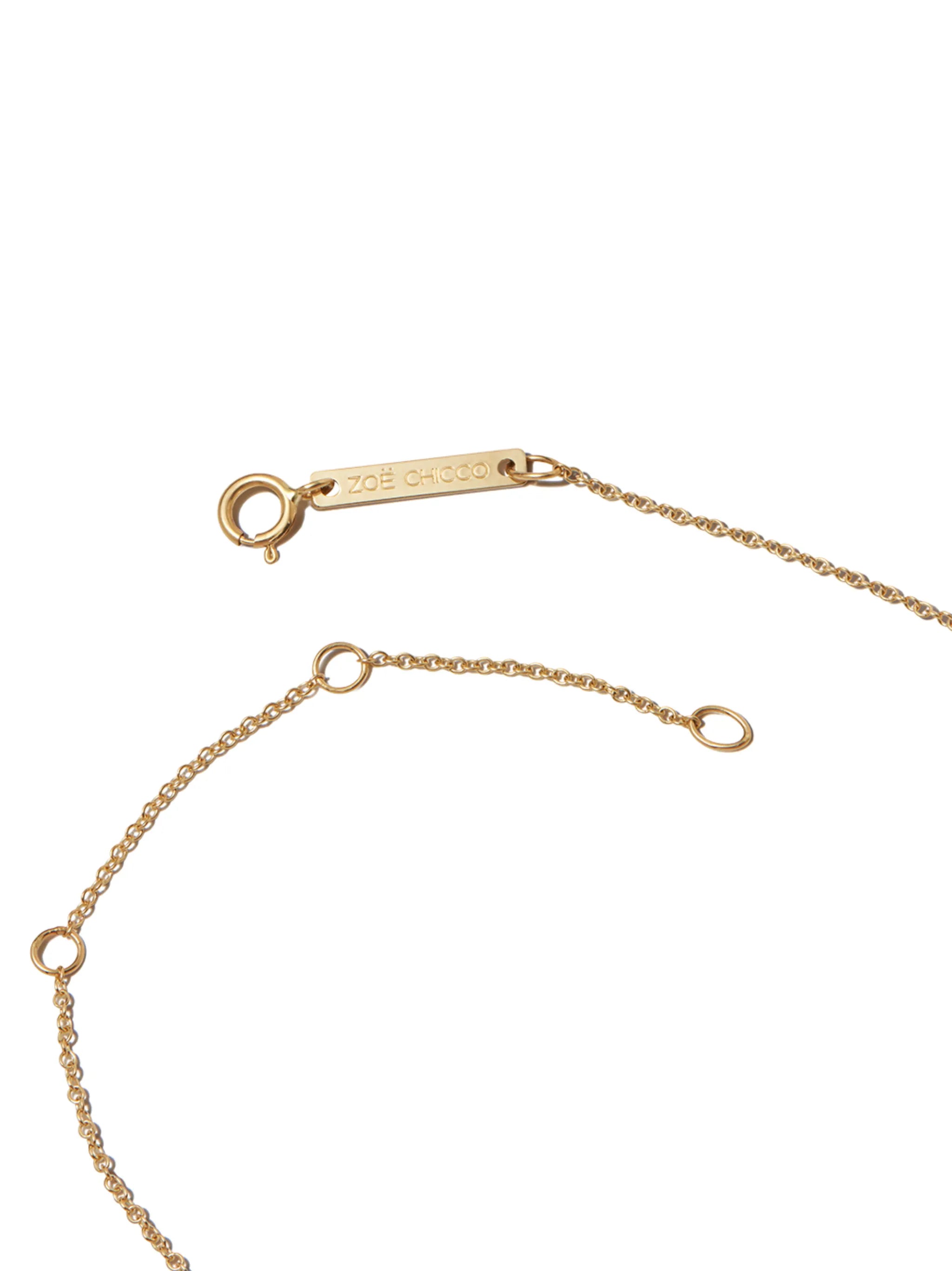 14kt yellow gold bead-detail necklace