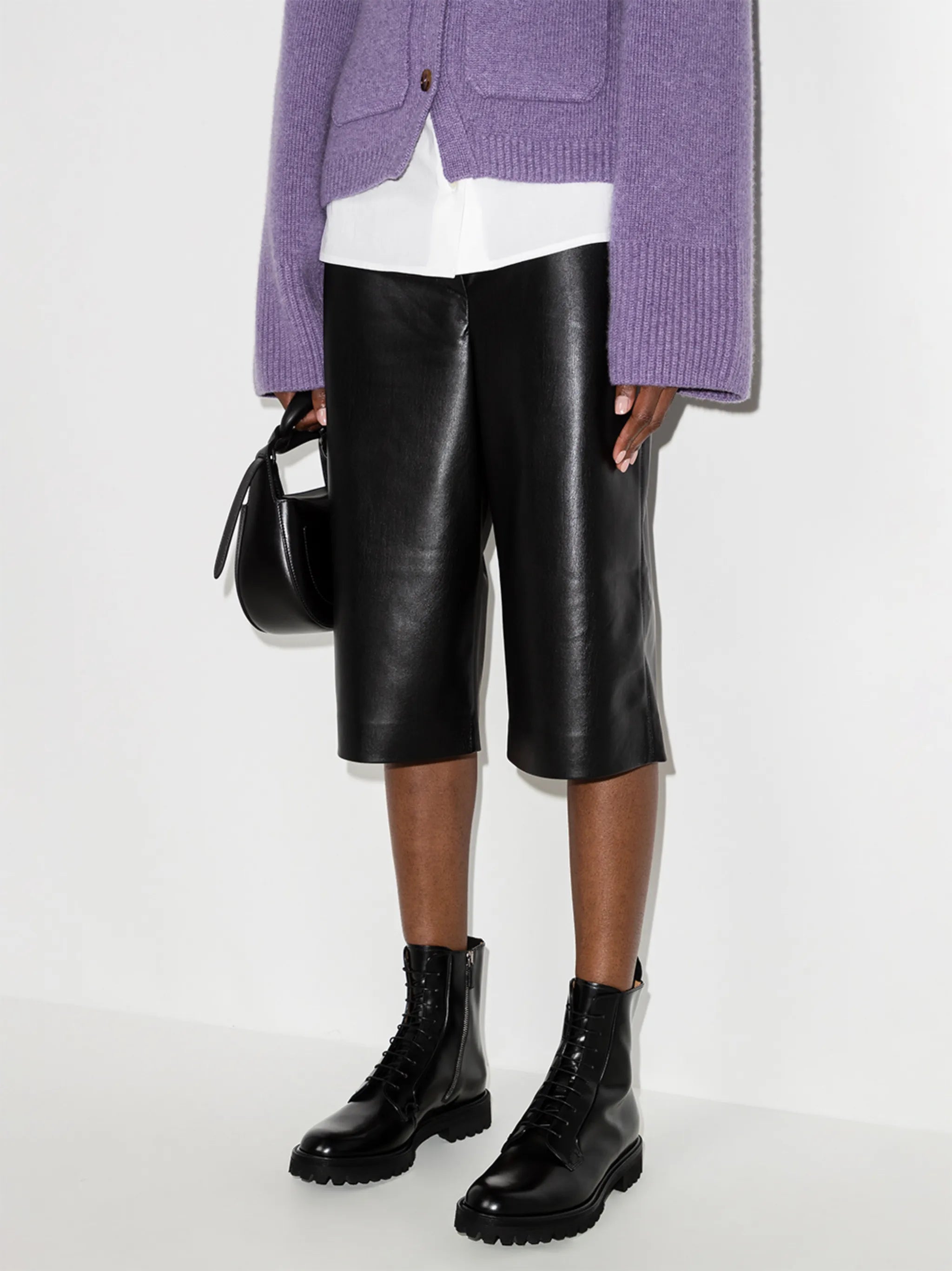 Alexandra flat combat boots