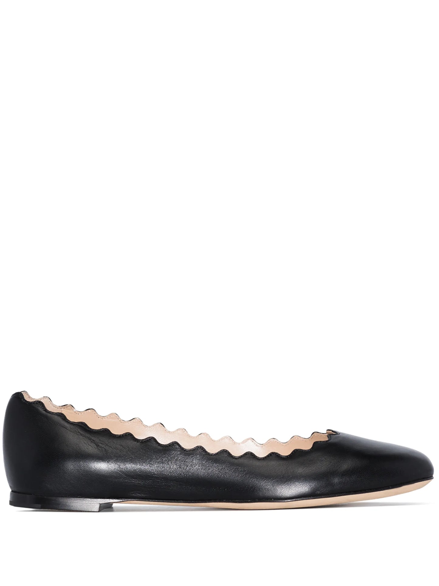 Lauren leather ballerina shoes