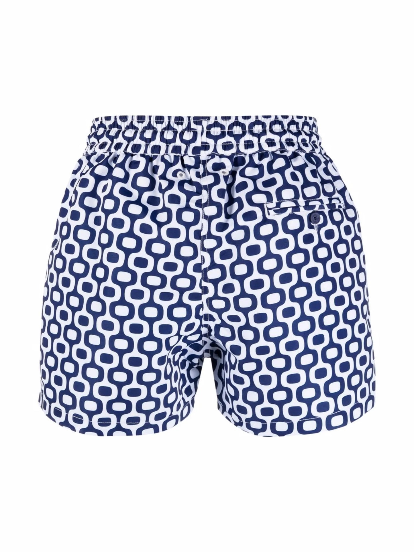 geometric-print swim shorts