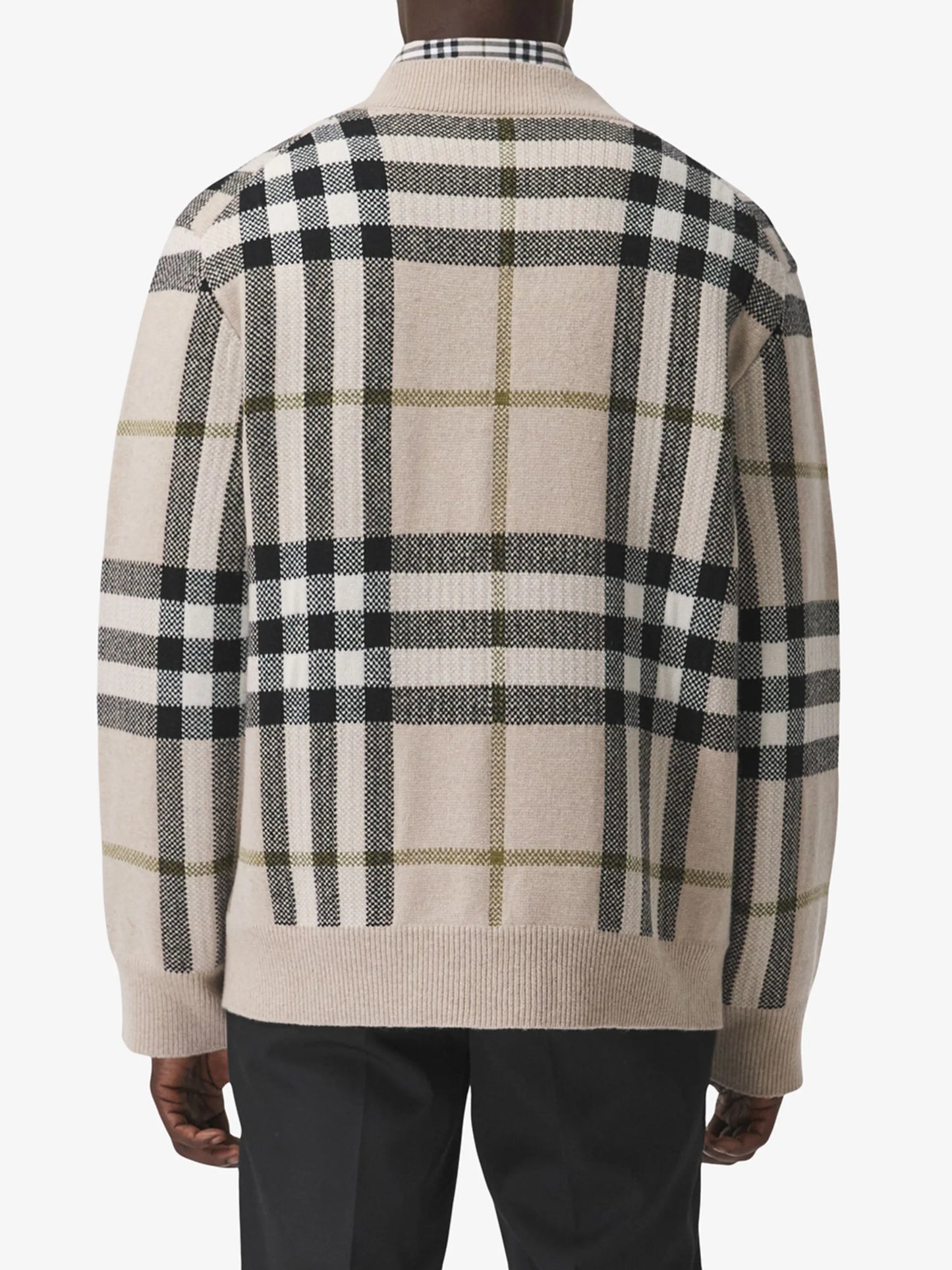 Wilmore check-pattern cardigan