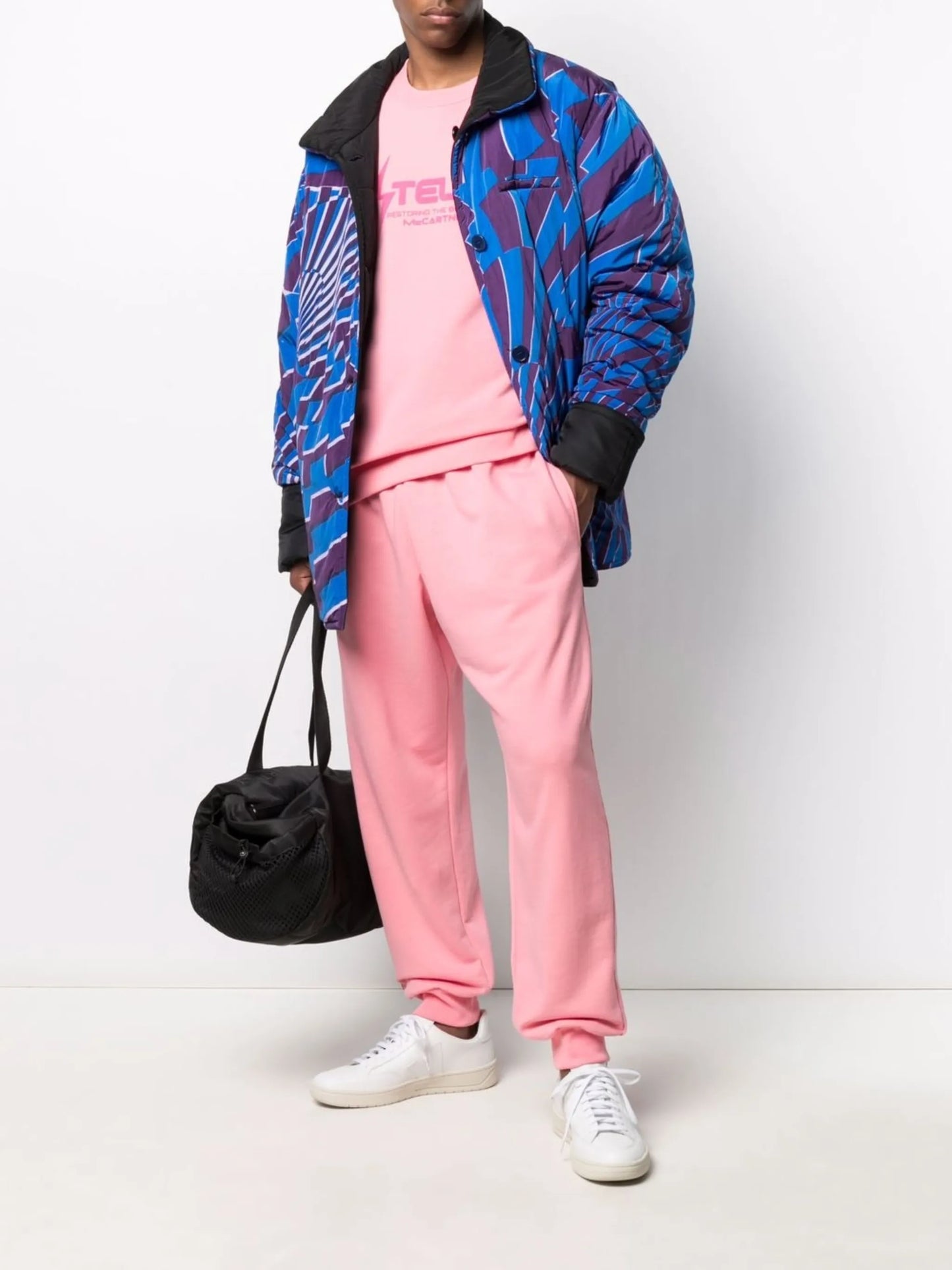 logo waistband jogging trousers