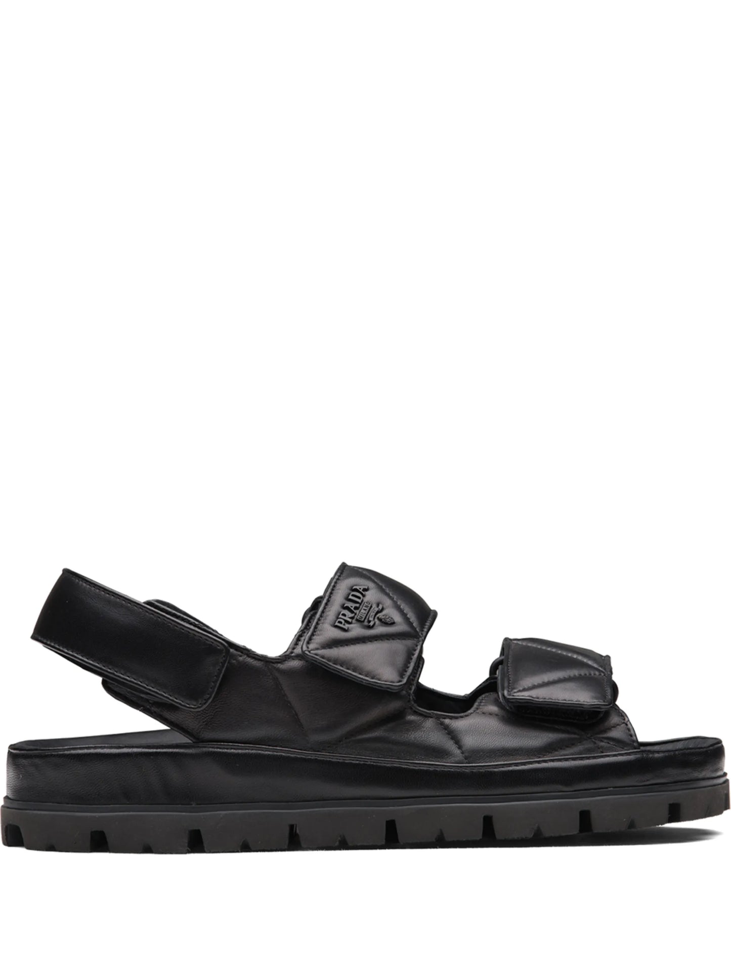 logo-strap chunky sandals