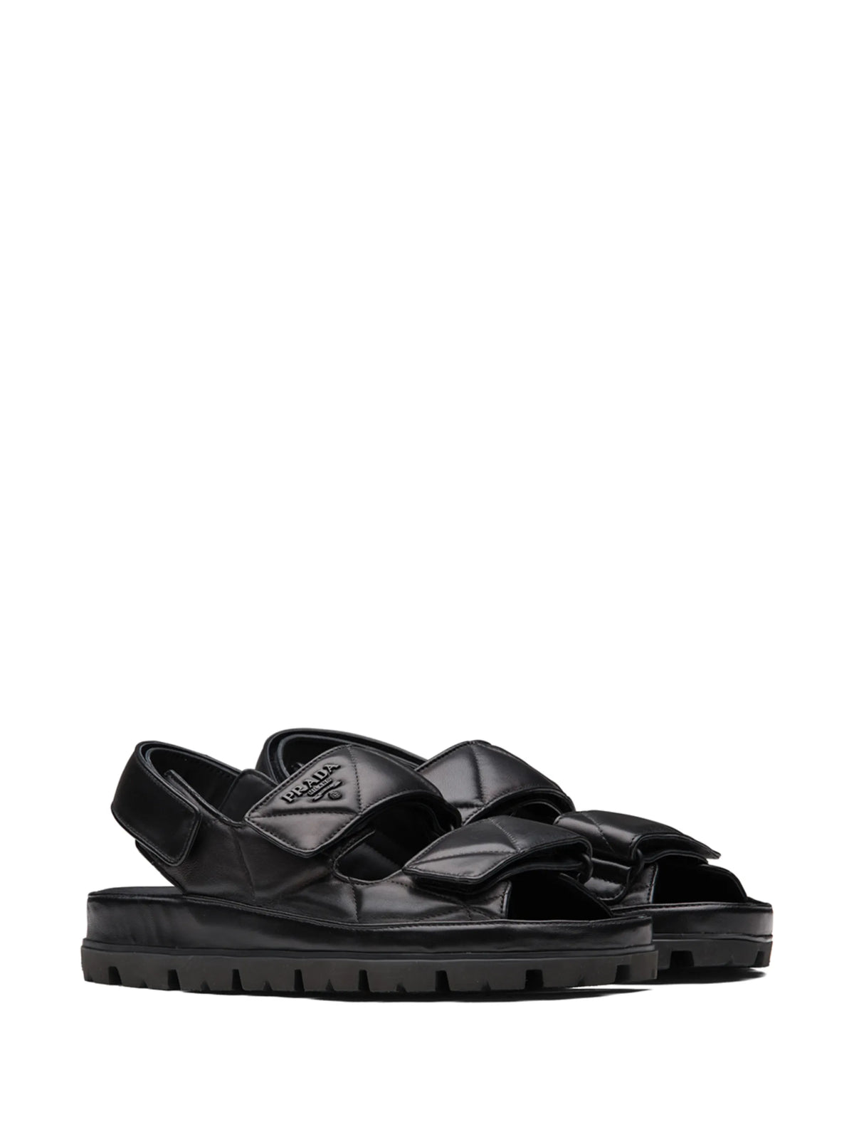 logo-strap chunky sandals
