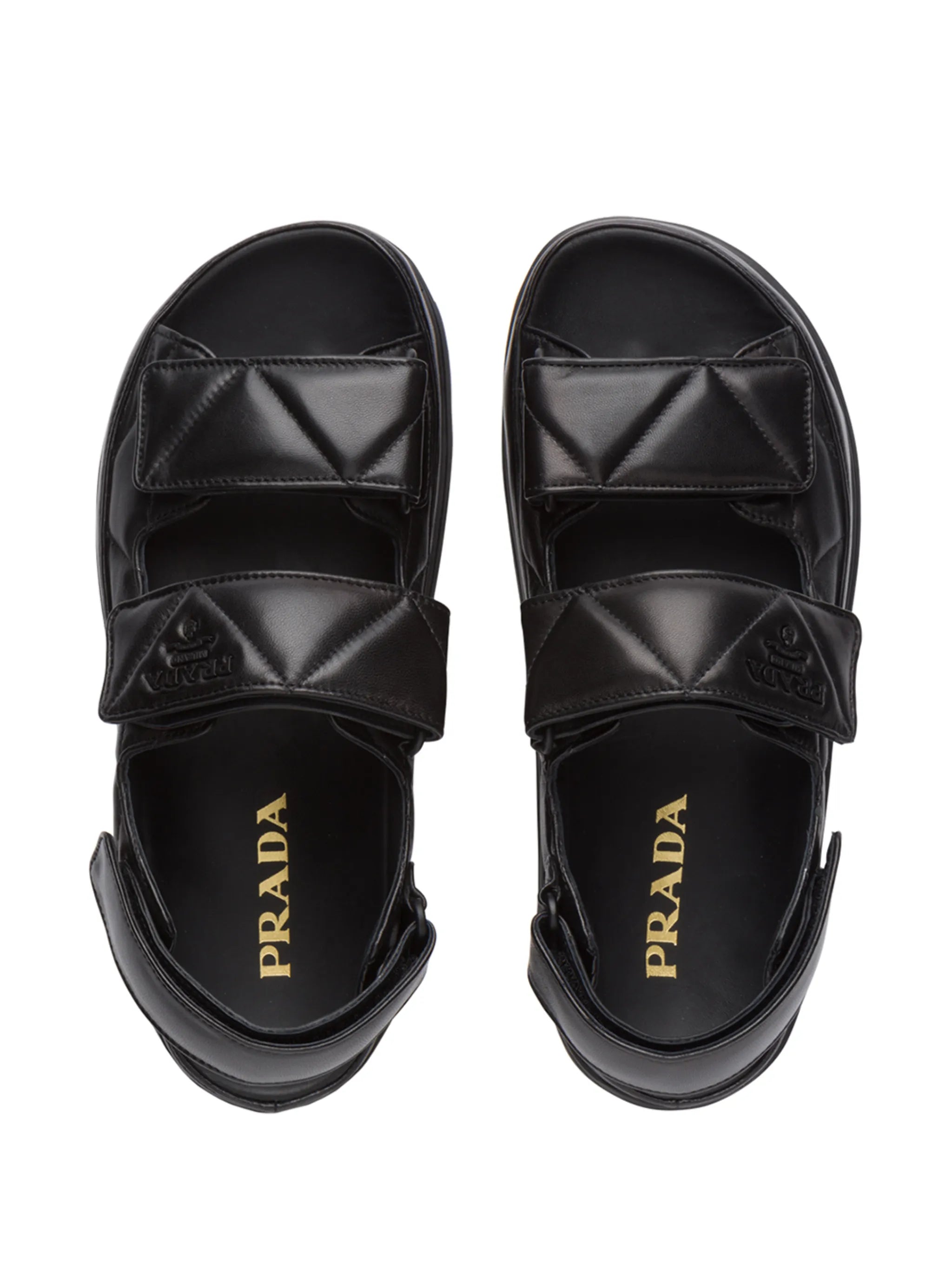 logo-strap chunky sandals