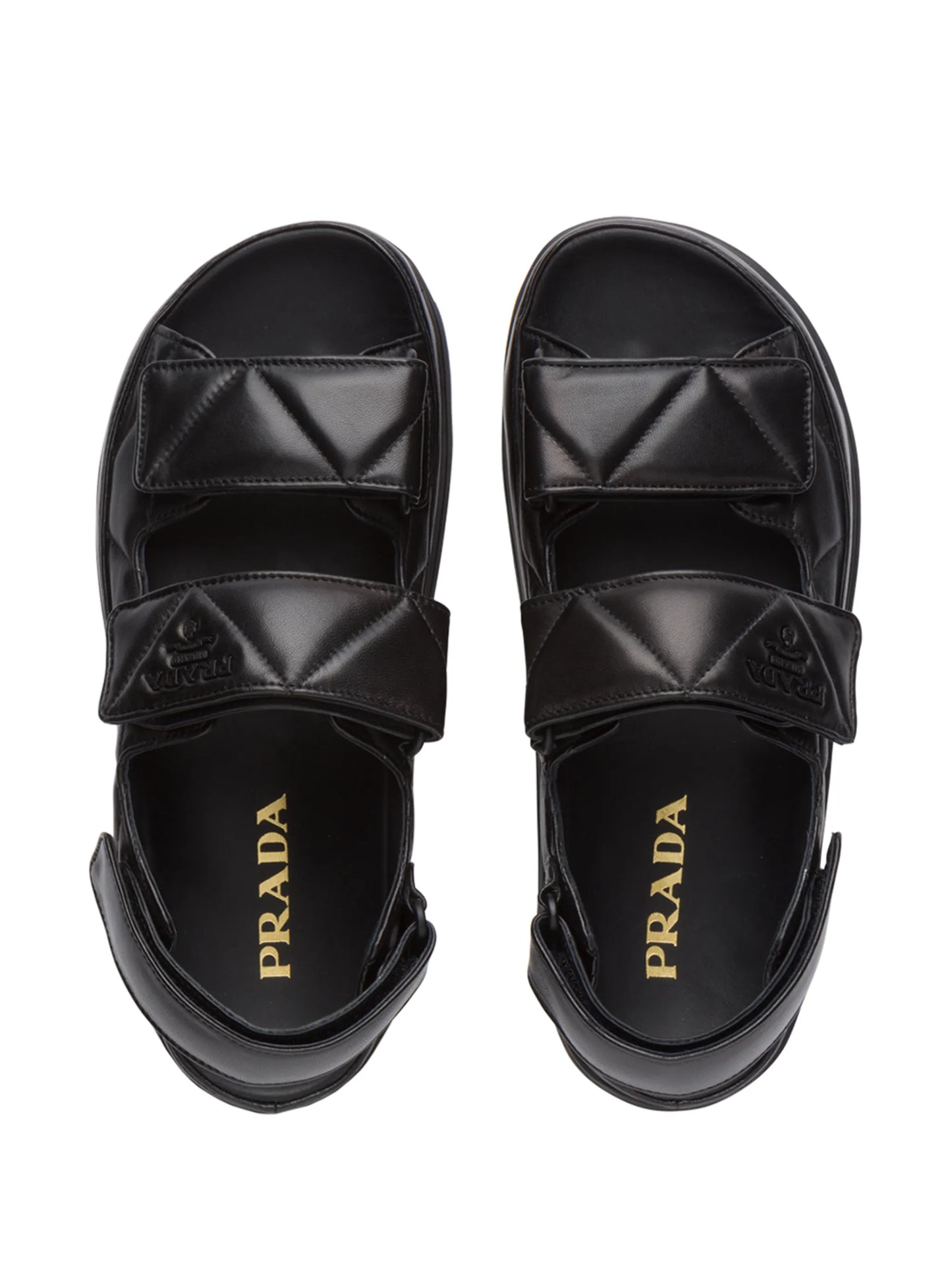 logo-strap chunky sandals