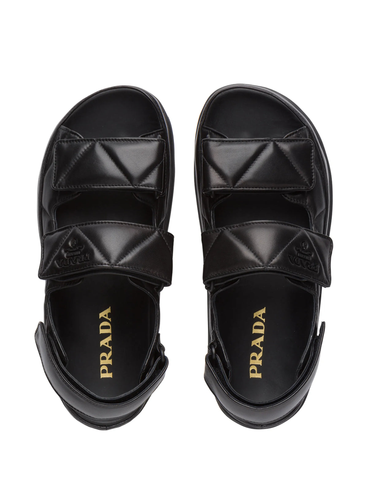 logo-strap chunky sandals