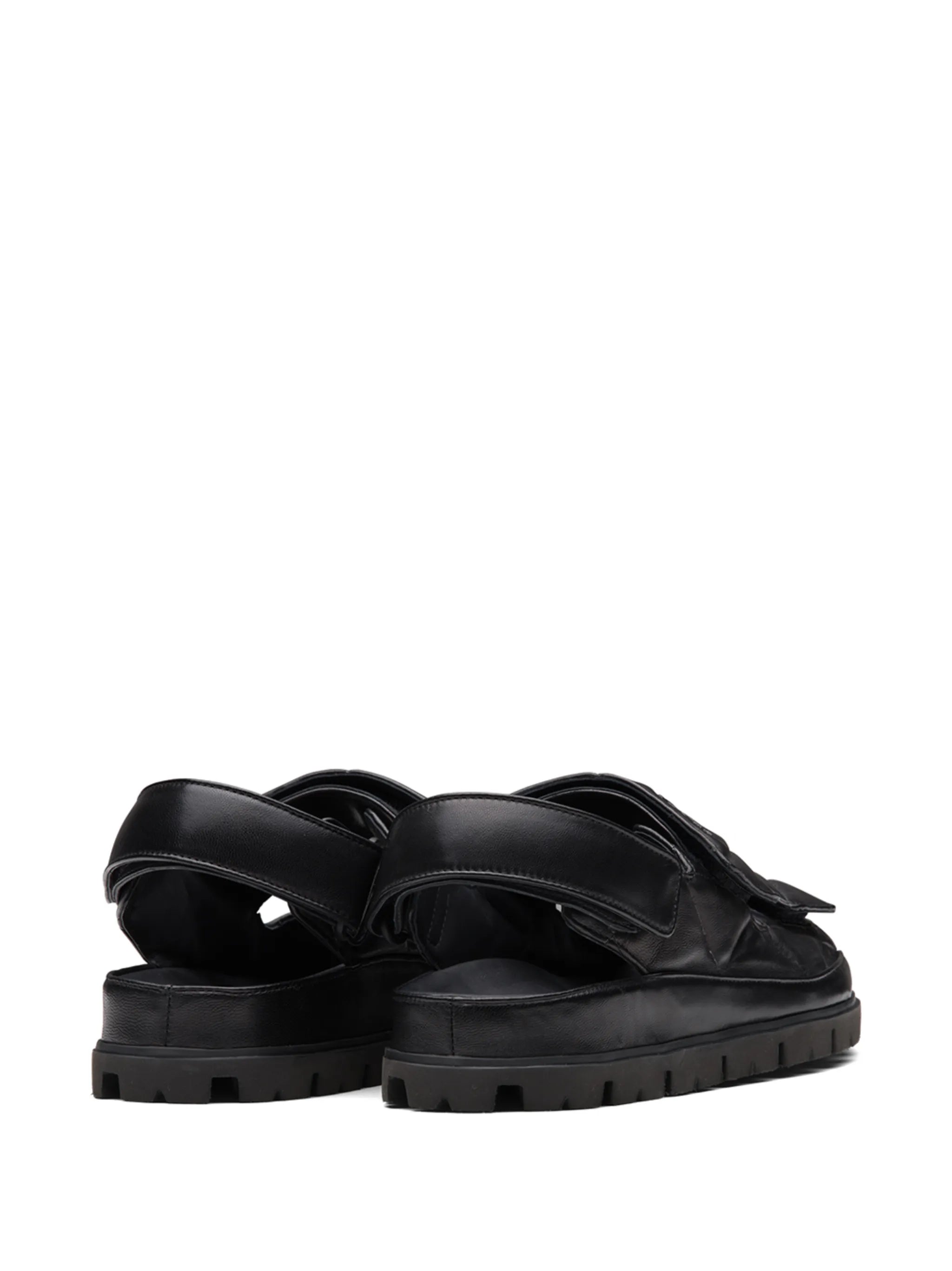logo-strap chunky sandals