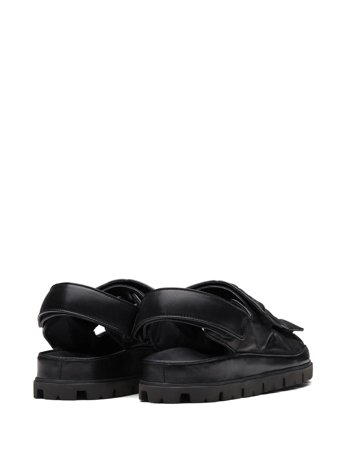 logo-strap chunky sandals