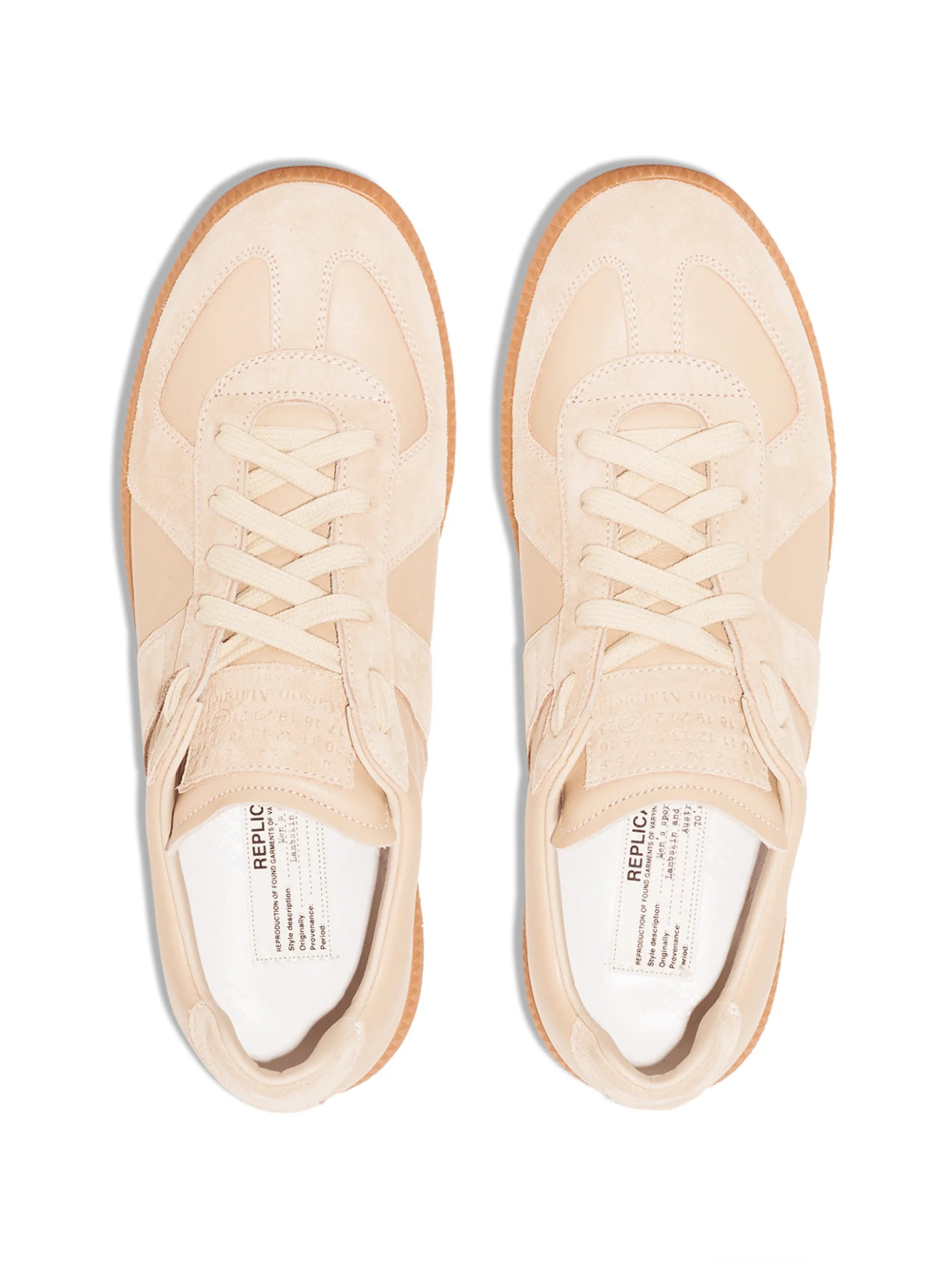 Replica low-top leather sneakers