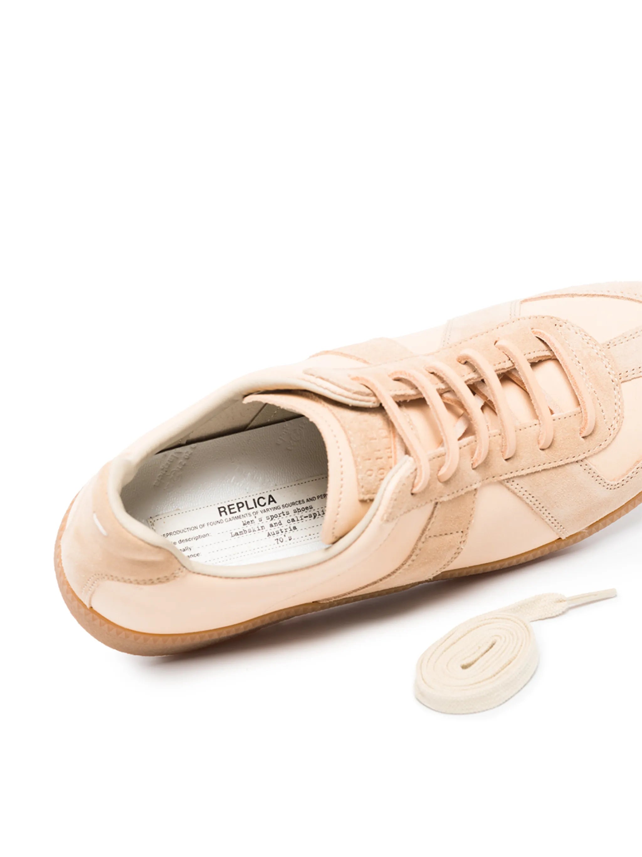 Replica low-top leather sneakers