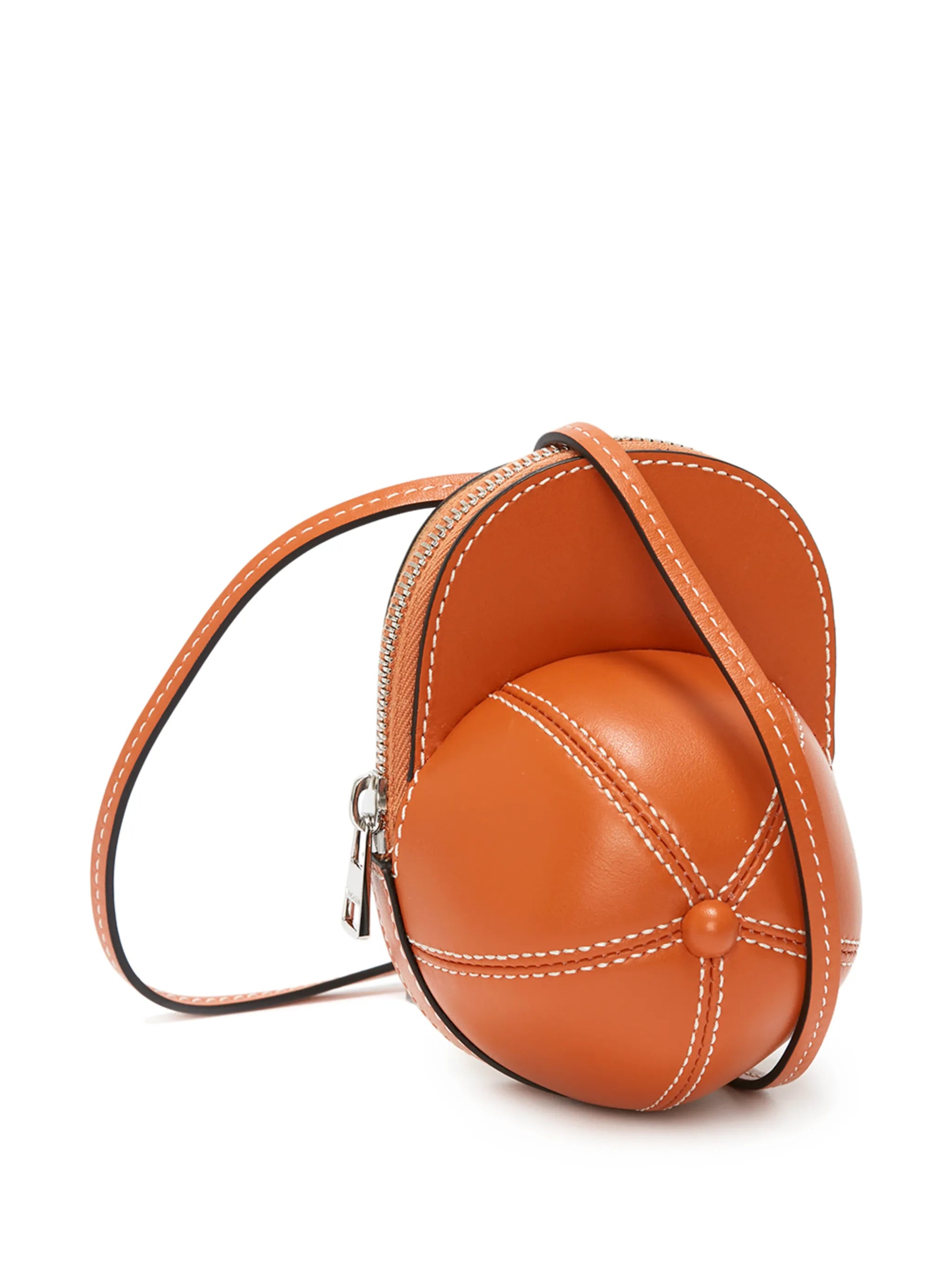 Cap zip-fastening mini bag