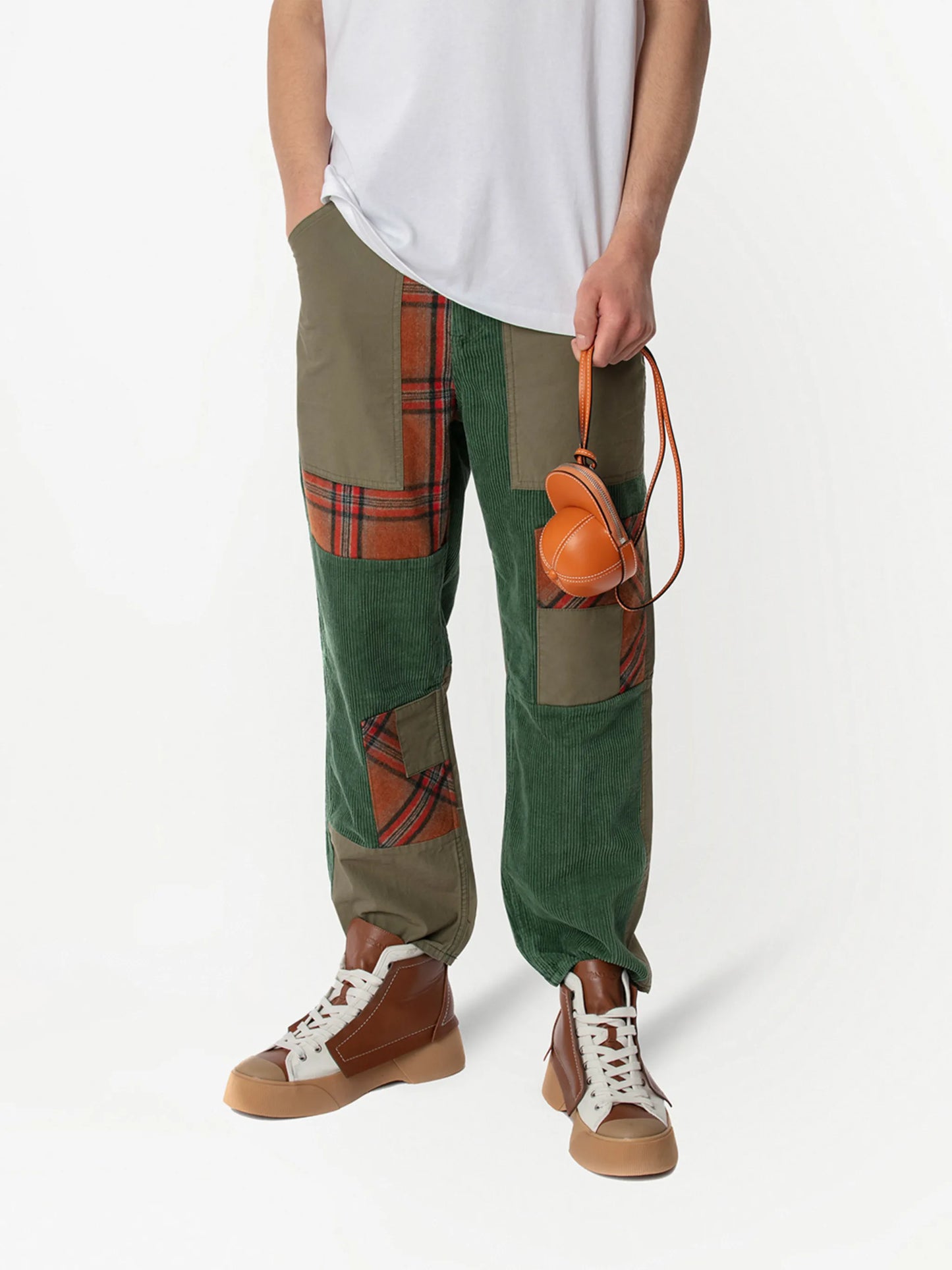 Cap zip-fastening mini bag