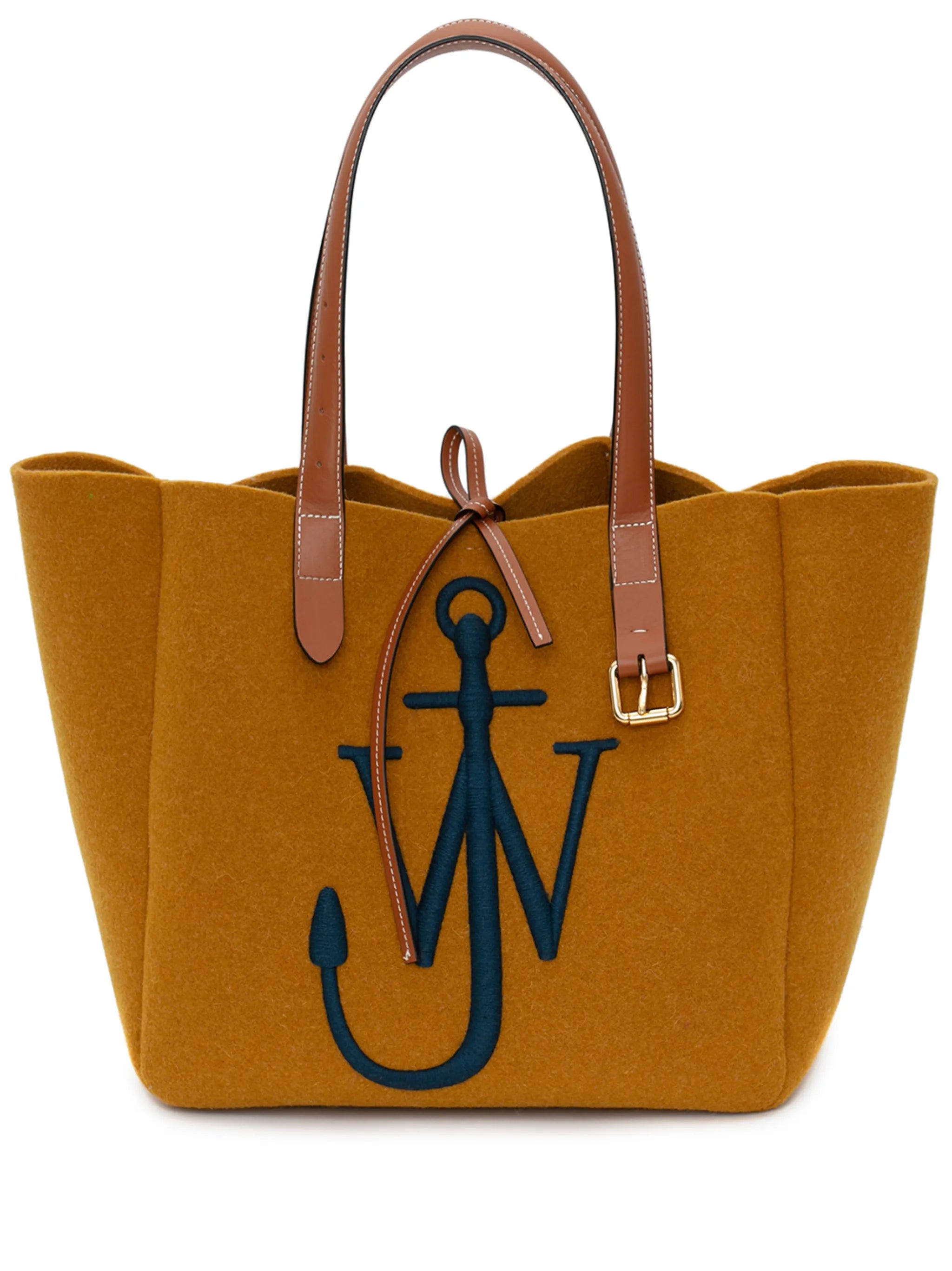 logo-embroidered Belt tote