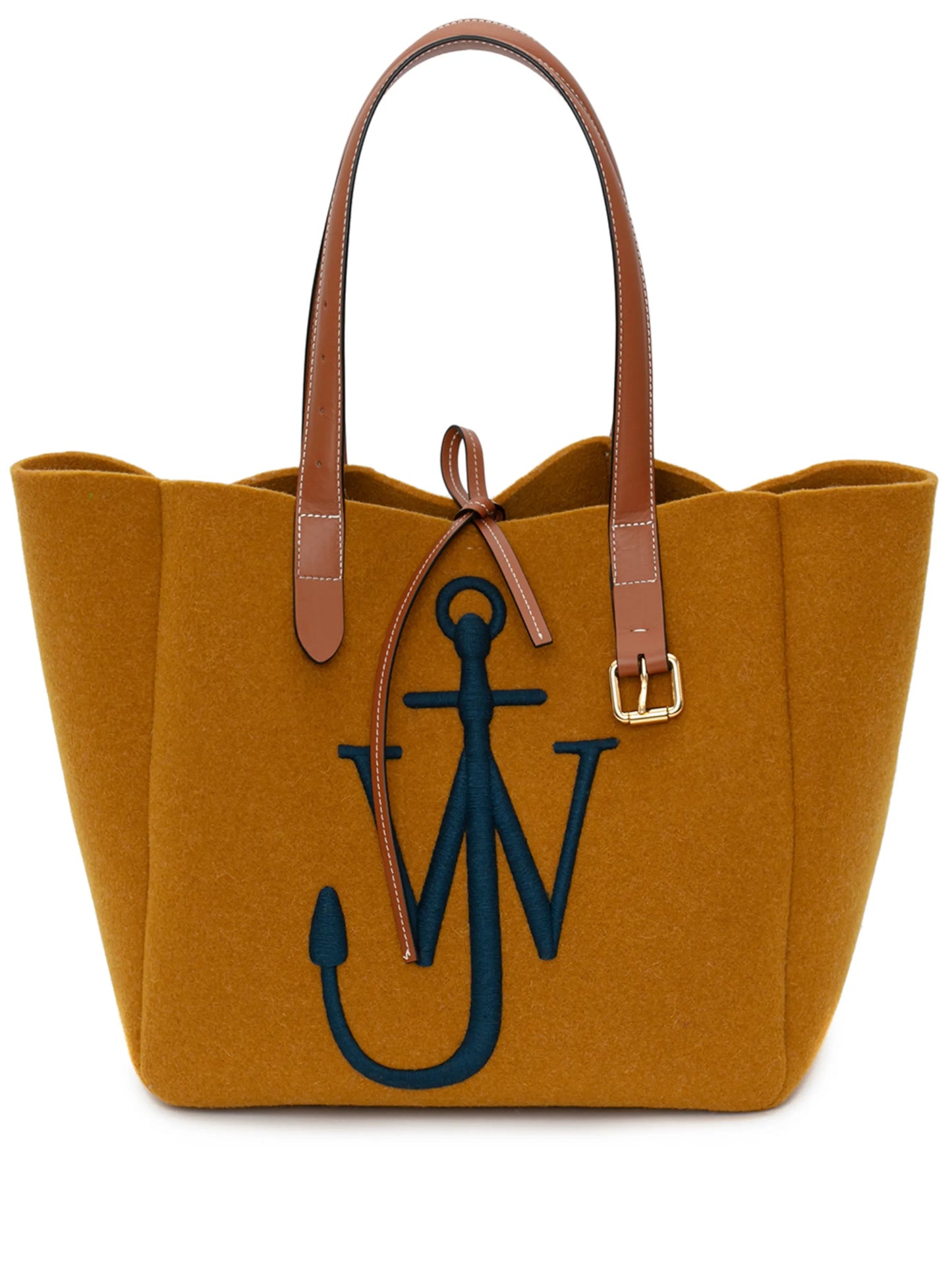 logo-embroidered Belt tote