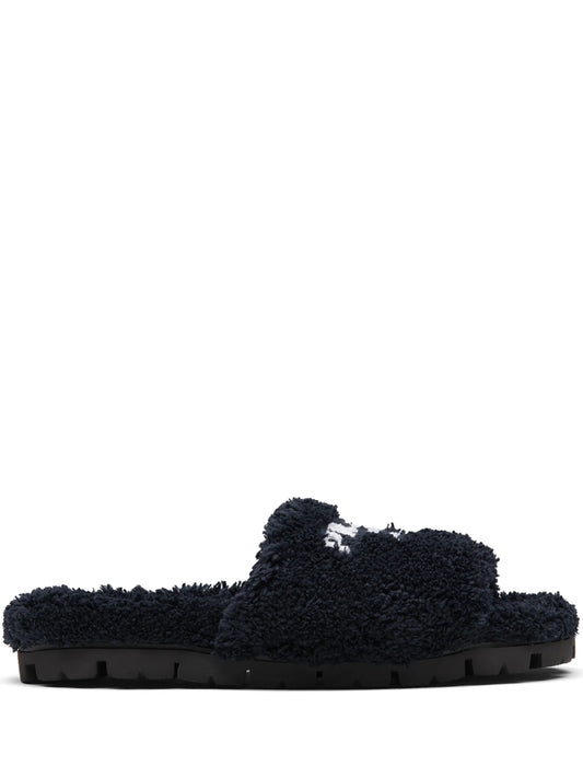 embroidered-logo slippers