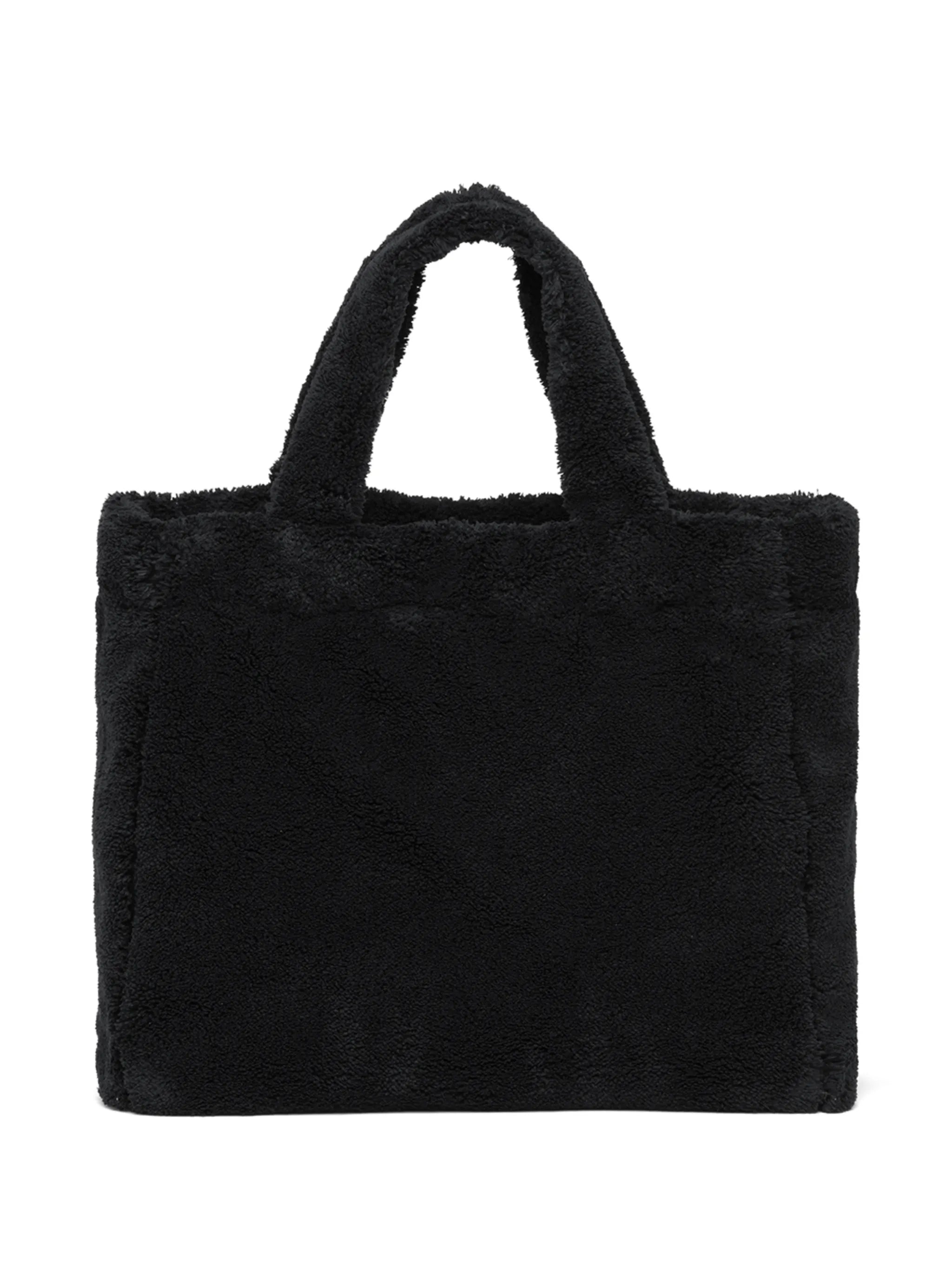 logo-print terry-cloth tote bag