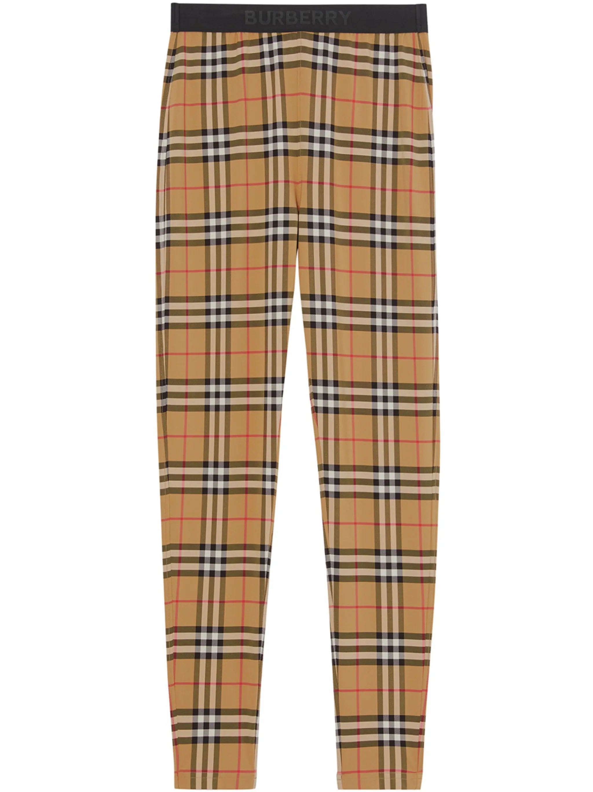 Vintage check logo leggings