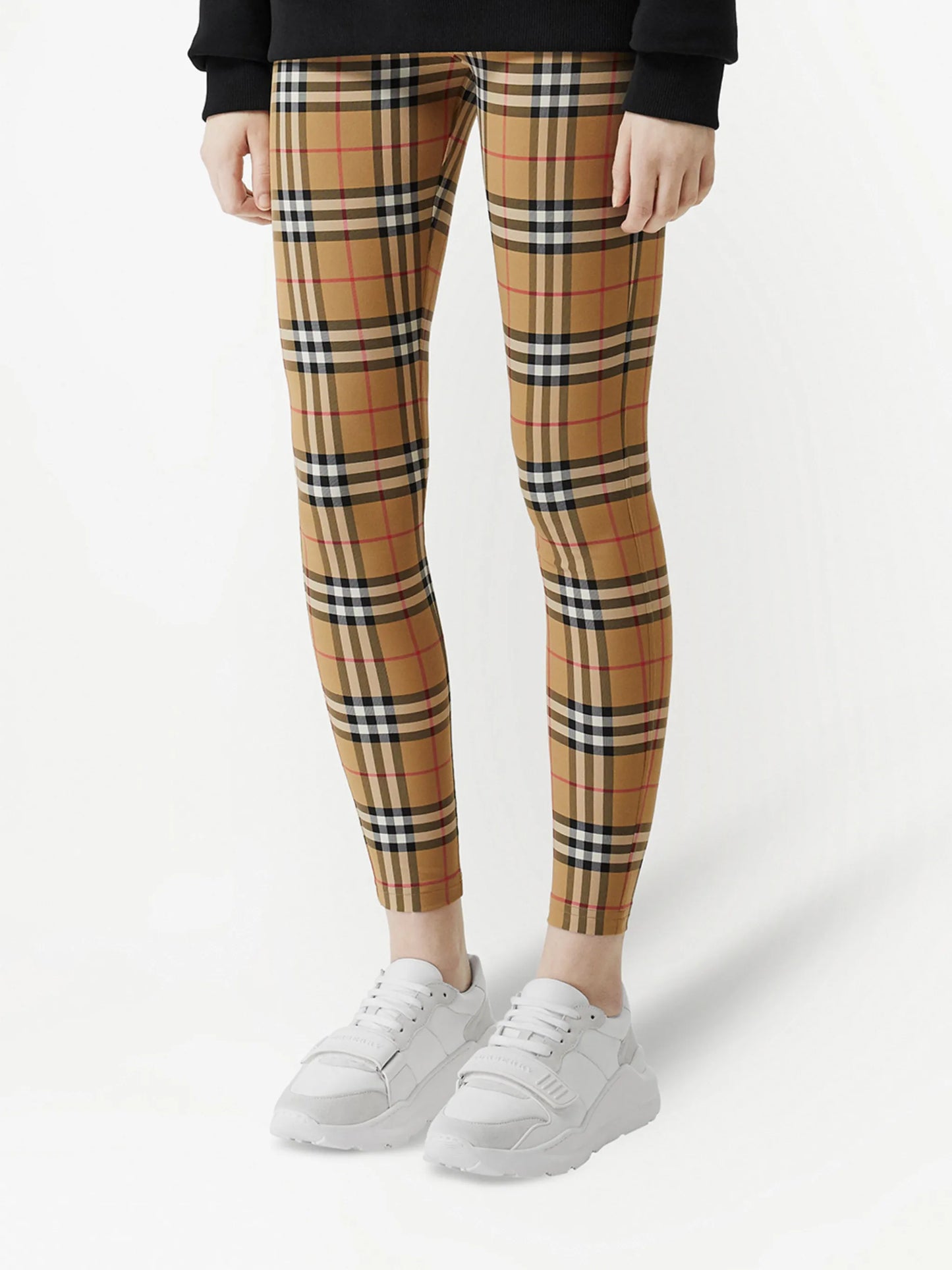 Vintage check logo leggings