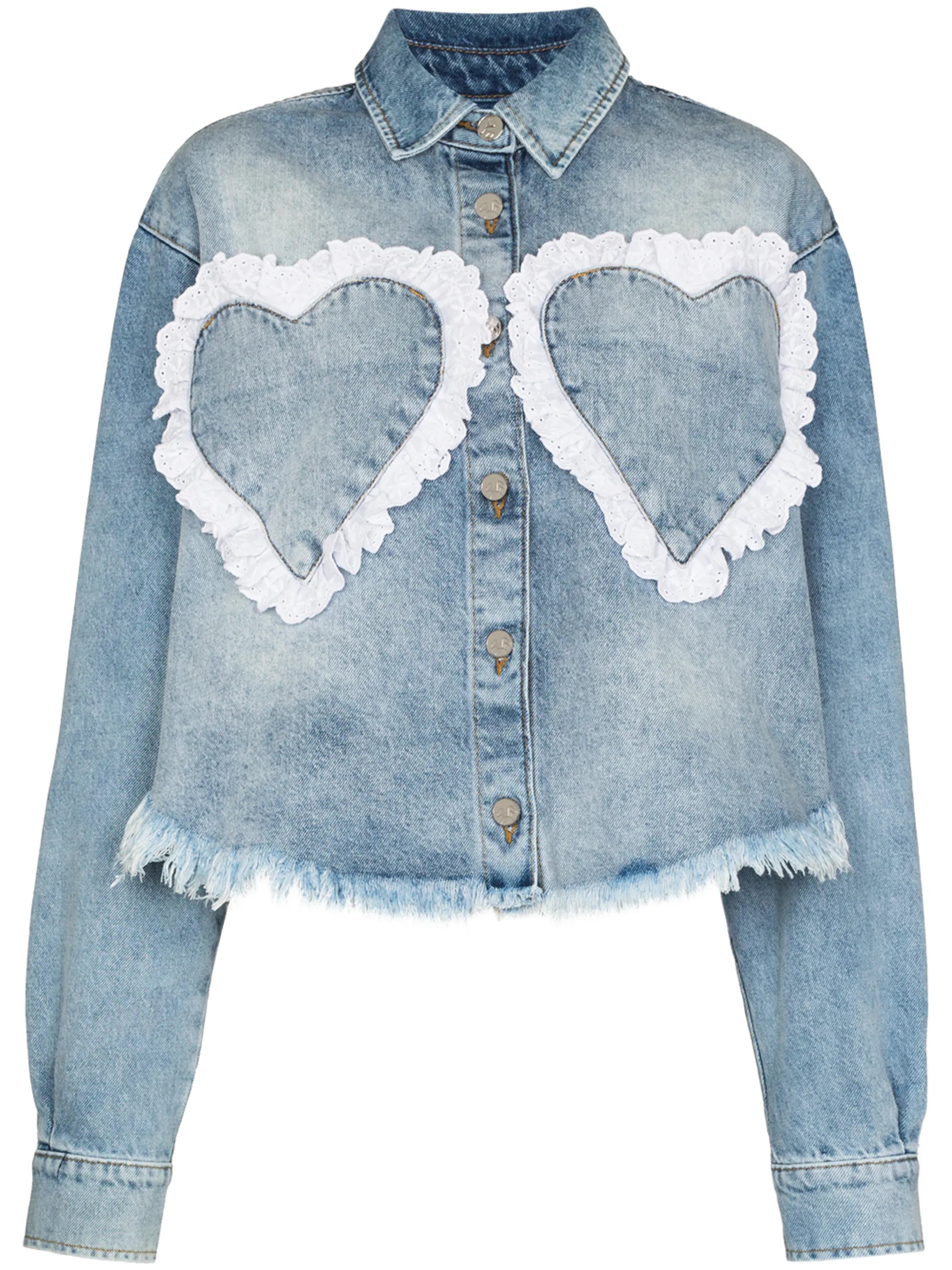 heart pocket denim shirt