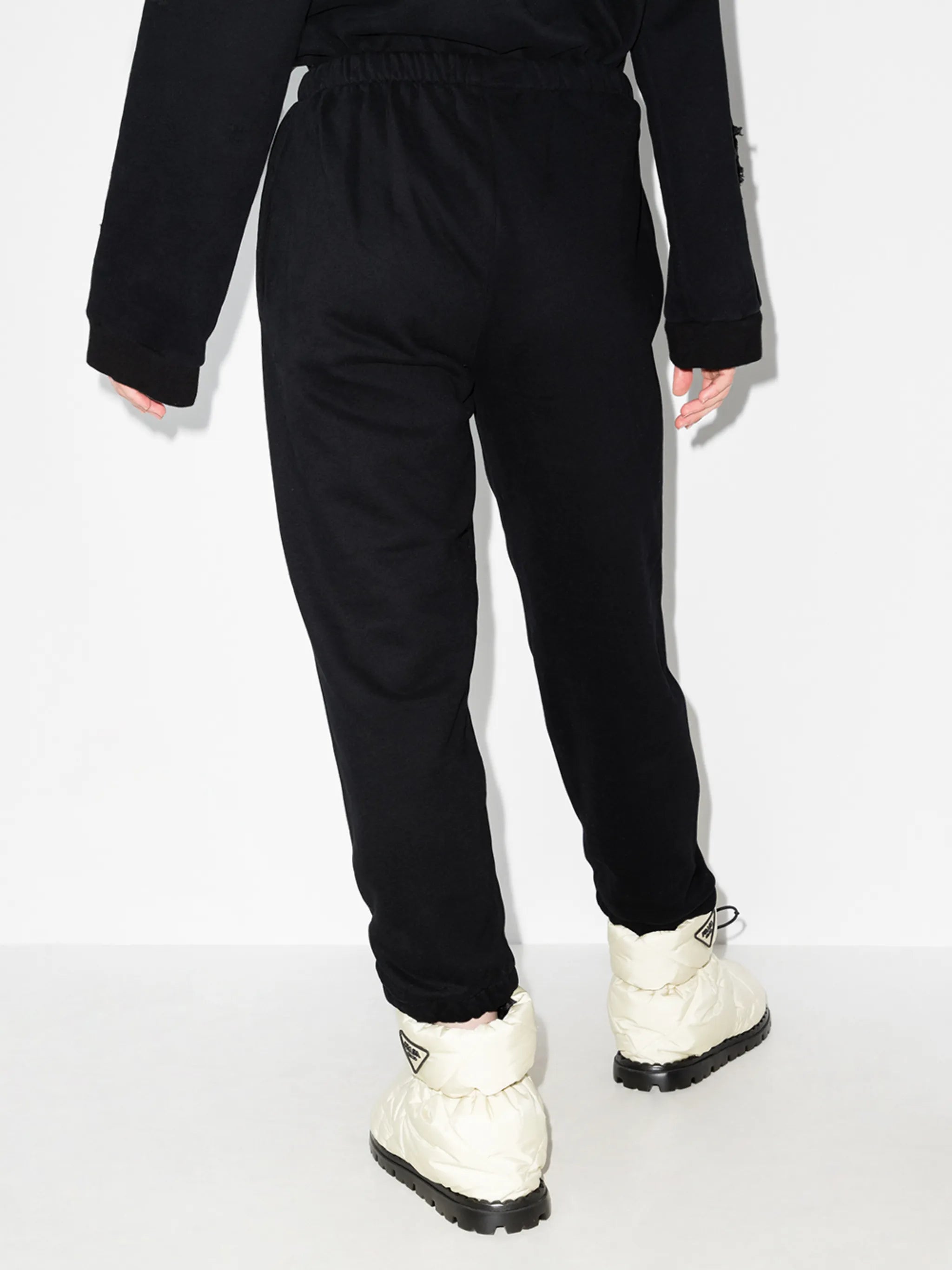 Anarchy-print track pants