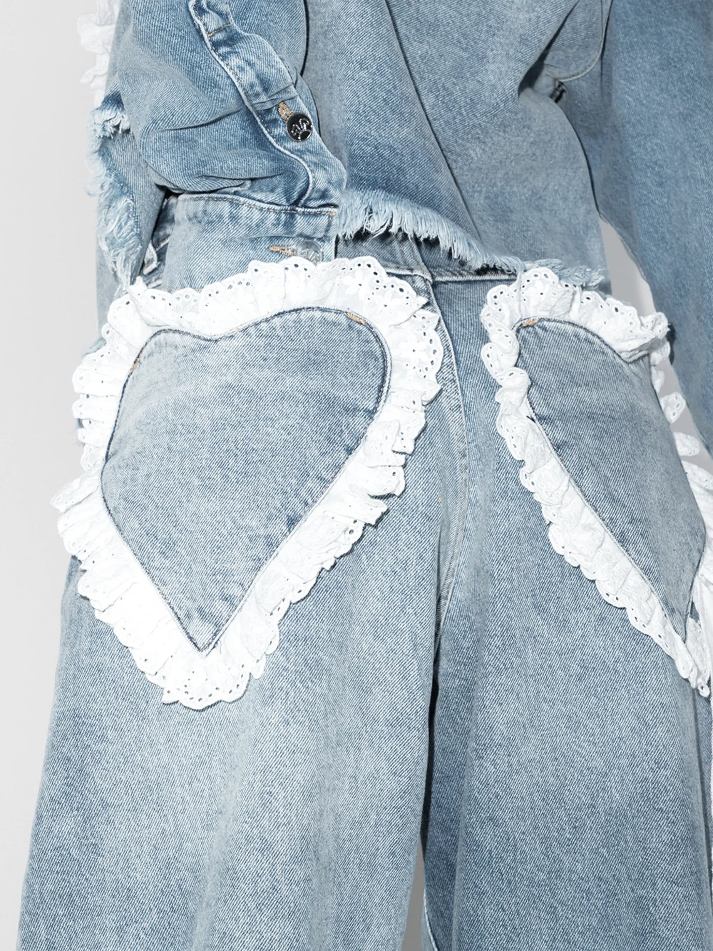 heart pocket jeans