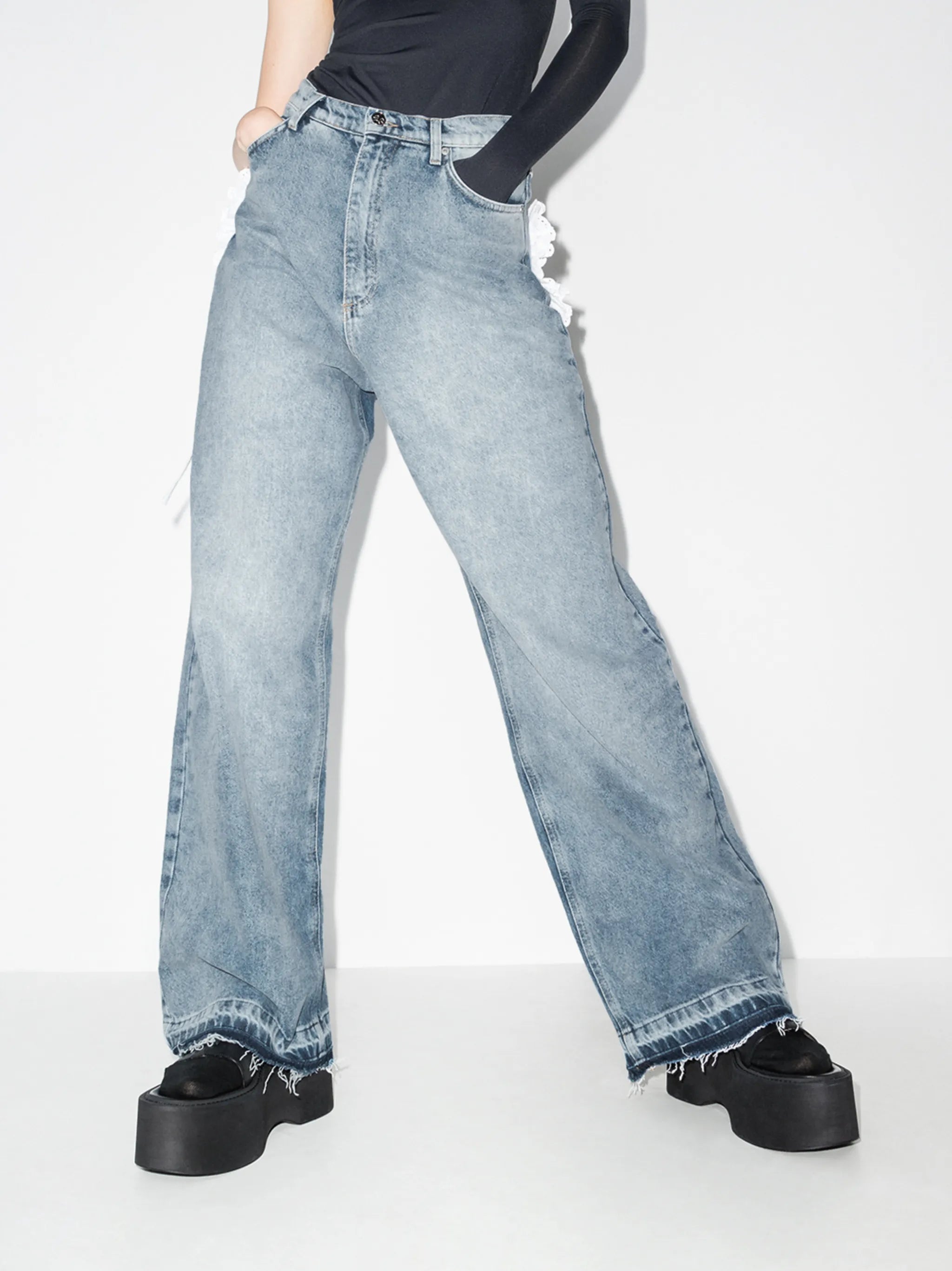 heart pocket jeans