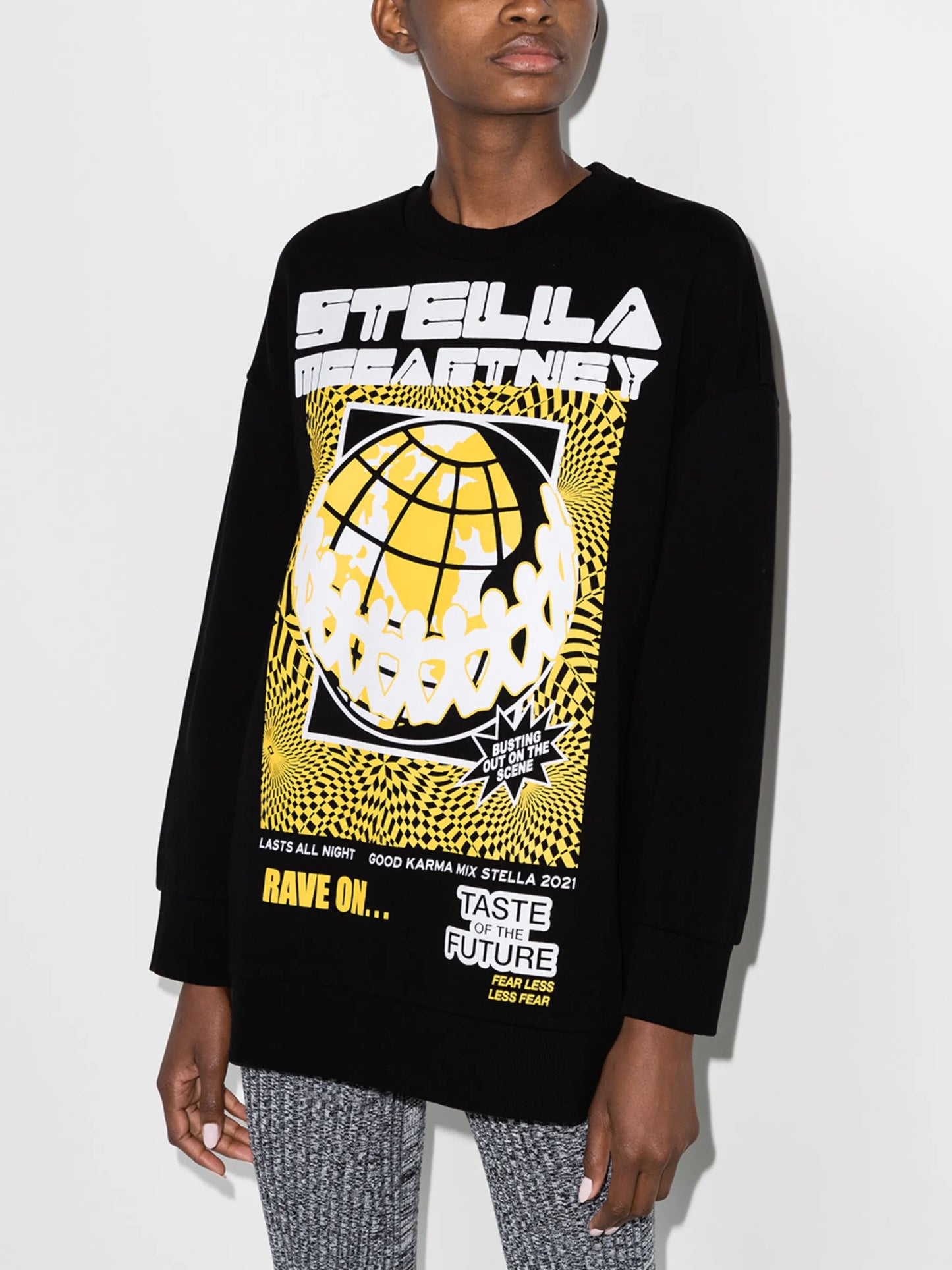 Rave graphic-print sweatshirt