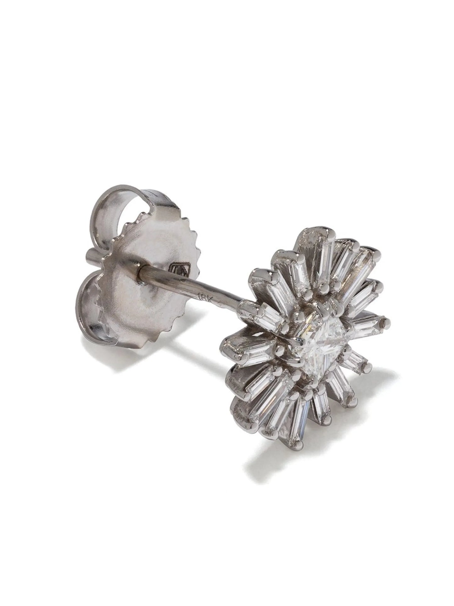 18kt white gold Fireworks diamond stud earrings