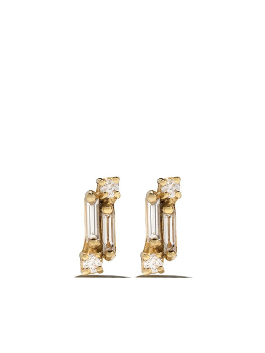 18kt yellow gold Fireworks diamond stud earrings