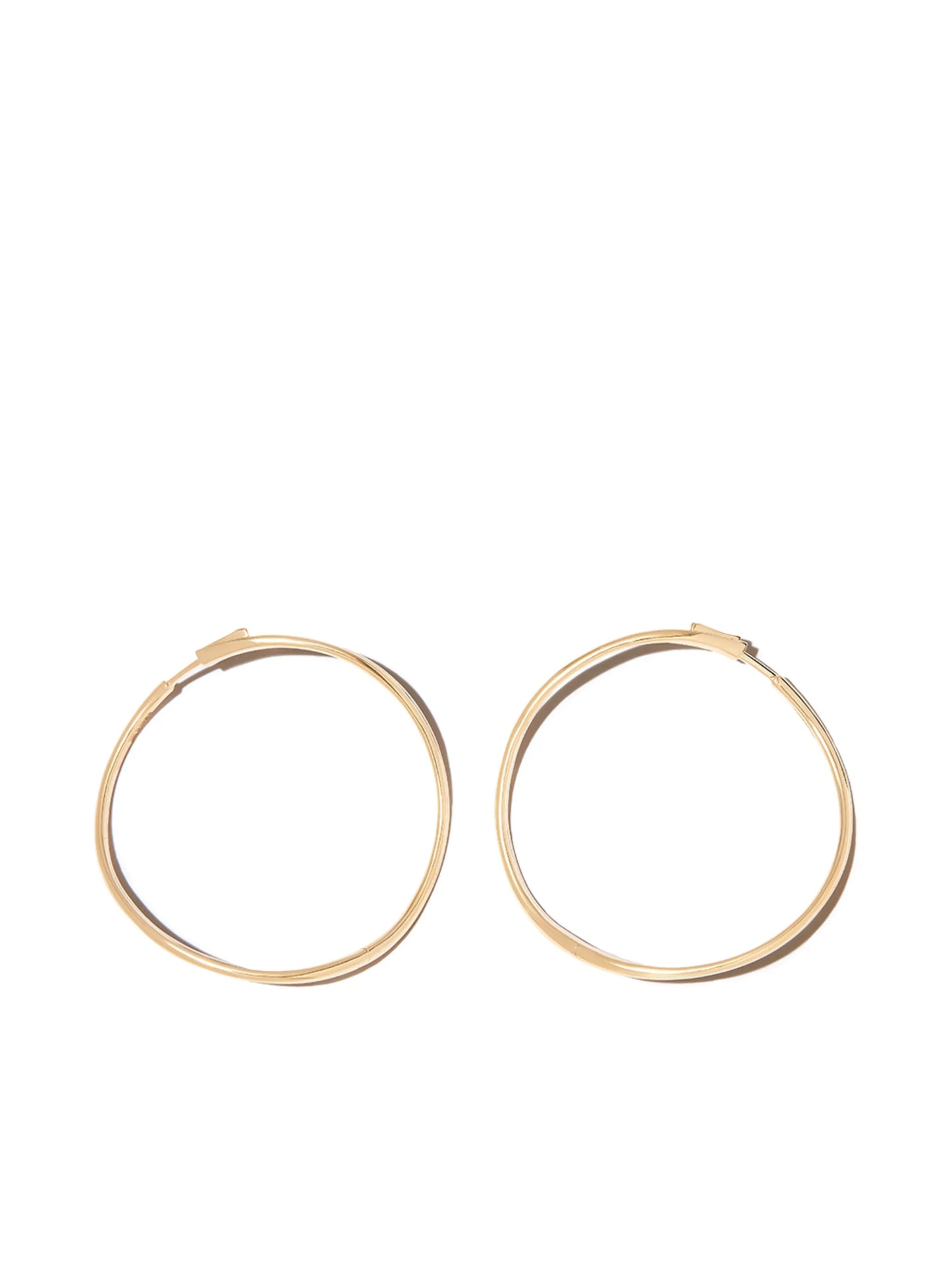 18kt yellow gold Twisted hoop earrings