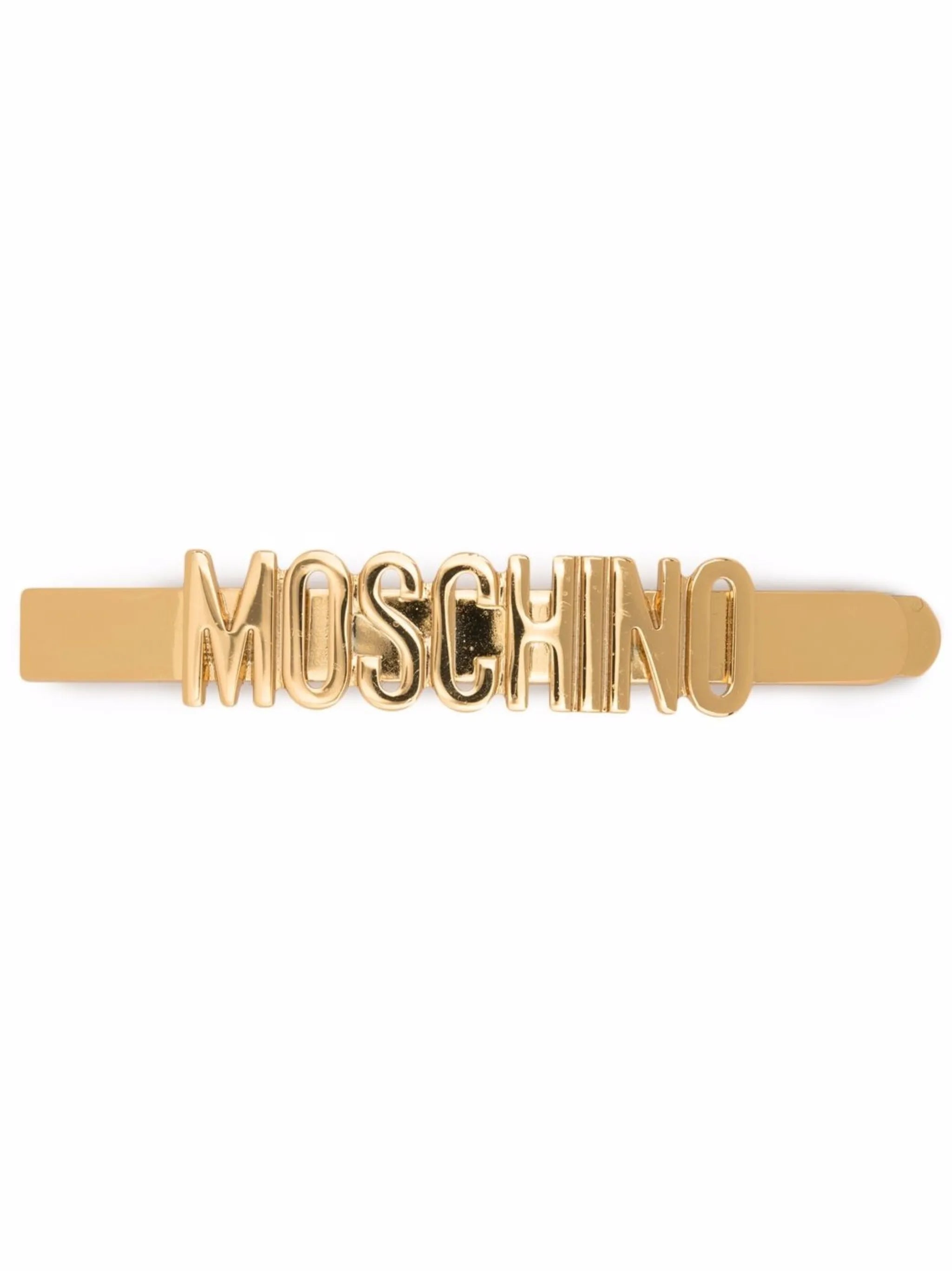 Gold Tone Logo Hair Clip