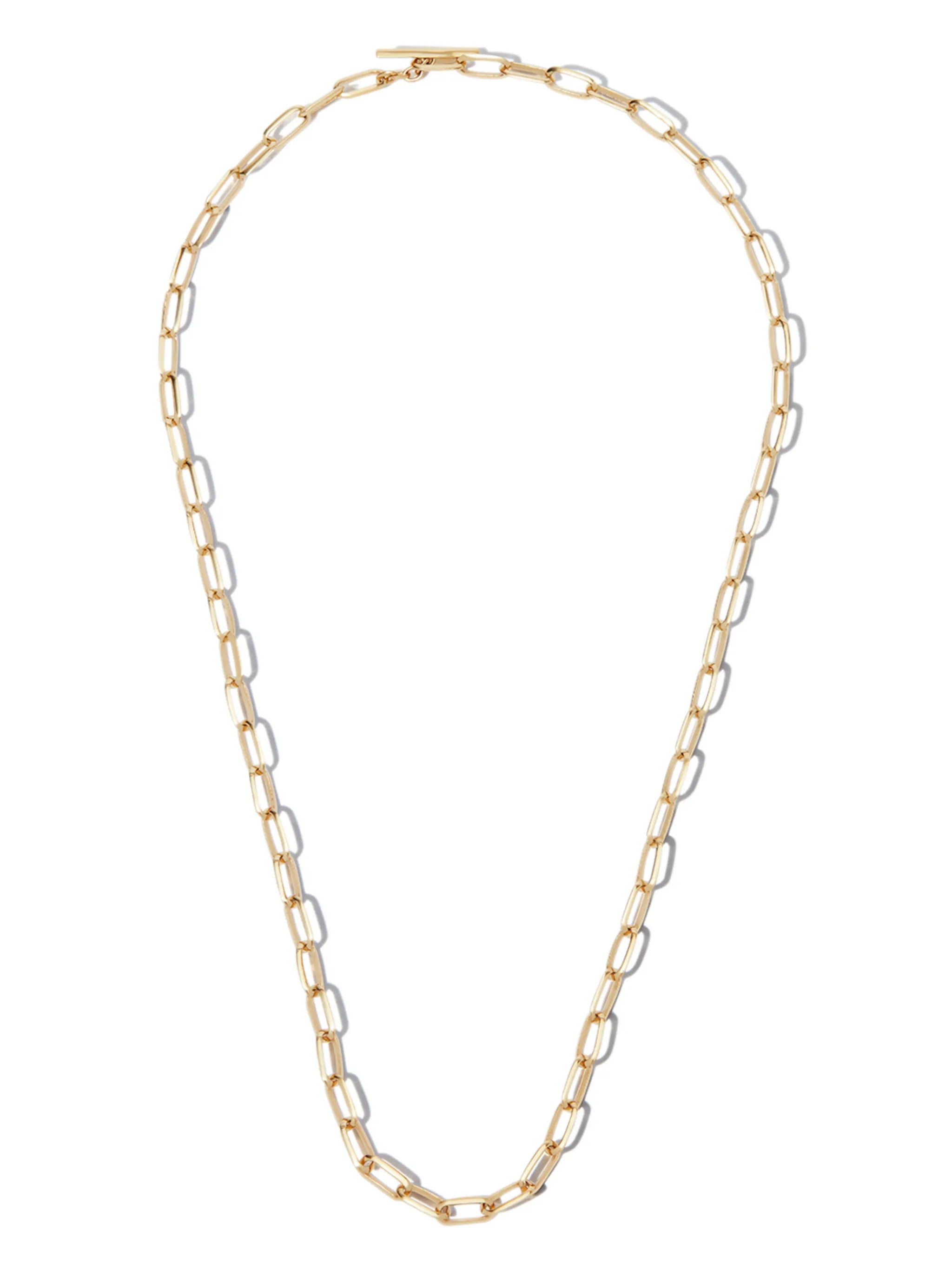 18kt yellow gold Knife Edge necklace