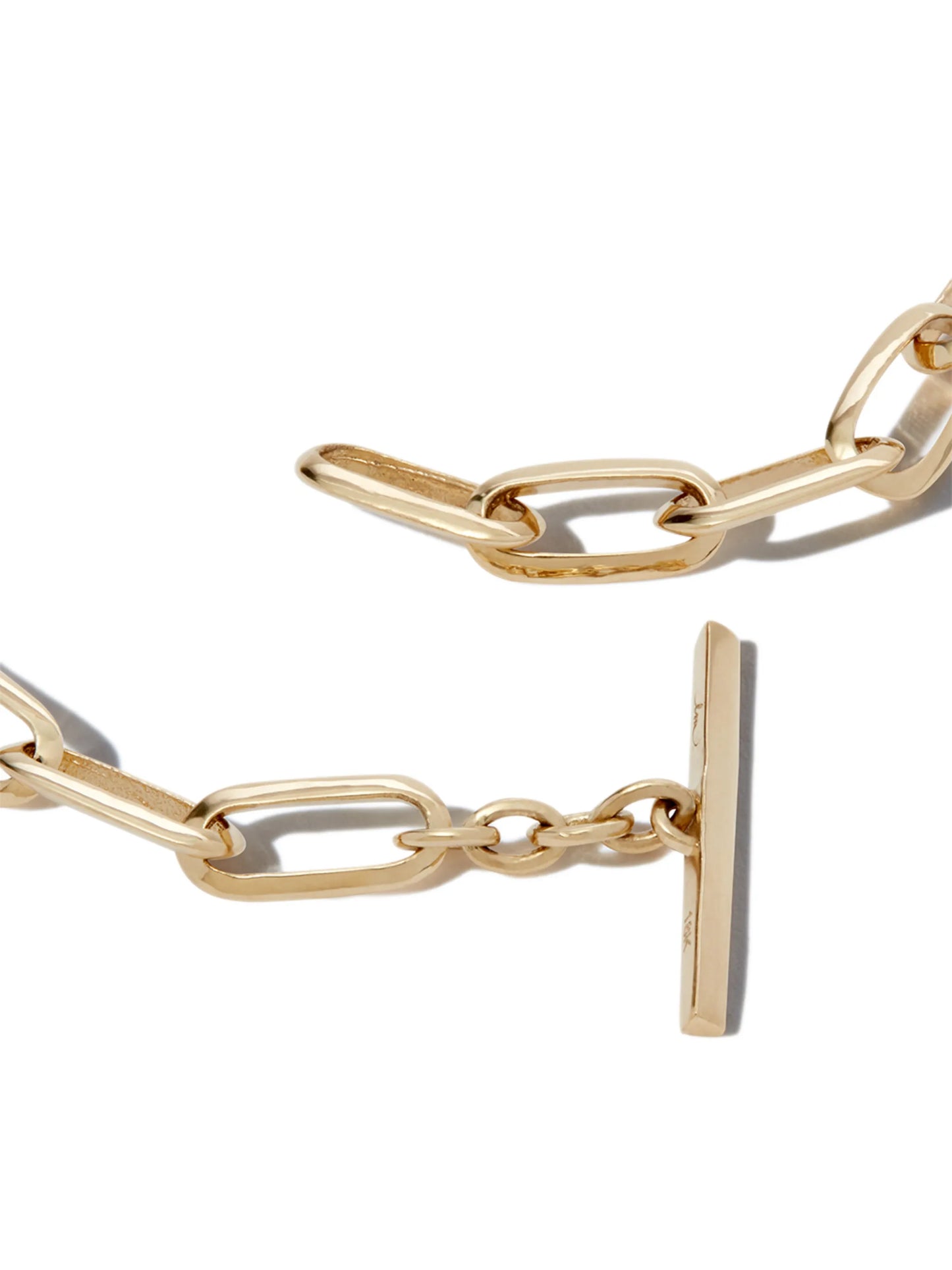 18kt yellow gold Knife Edge necklace