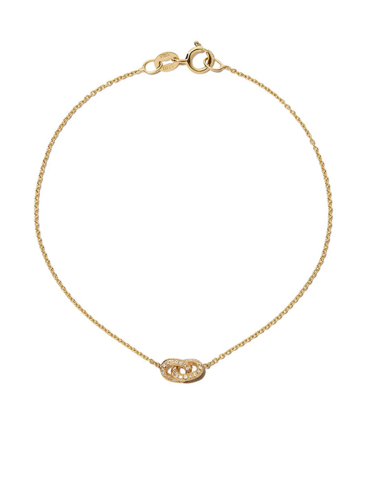 18kt and 14kt yellow gold XS Linked diamond bracelet