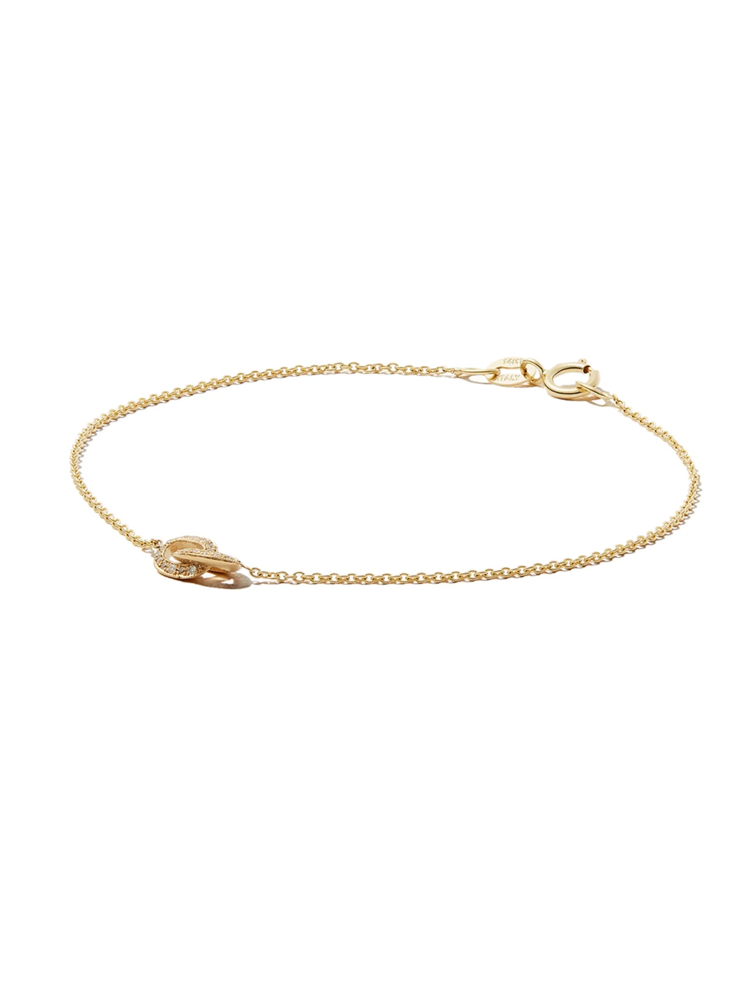 18kt and 14kt yellow gold XS Linked diamond bracelet