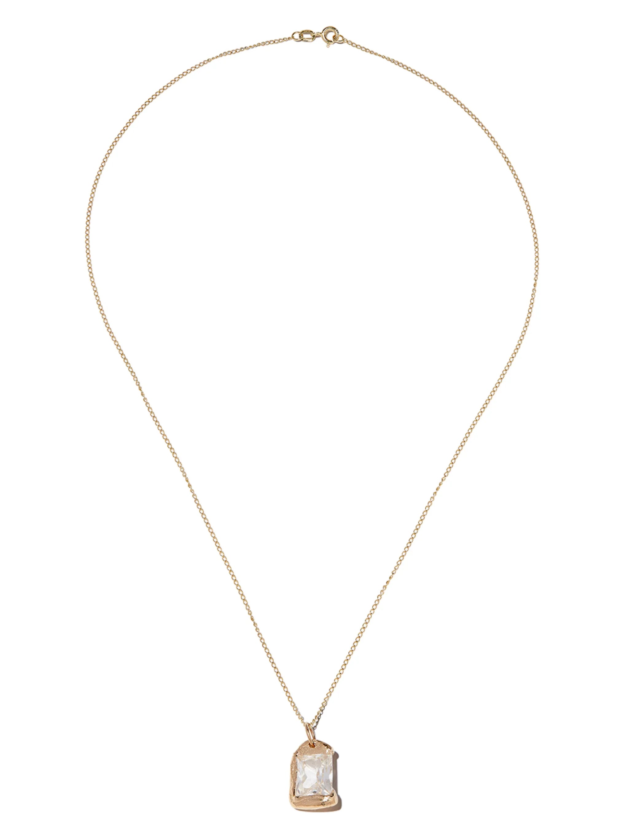 9kt yellow gold The Rose pendant necklace