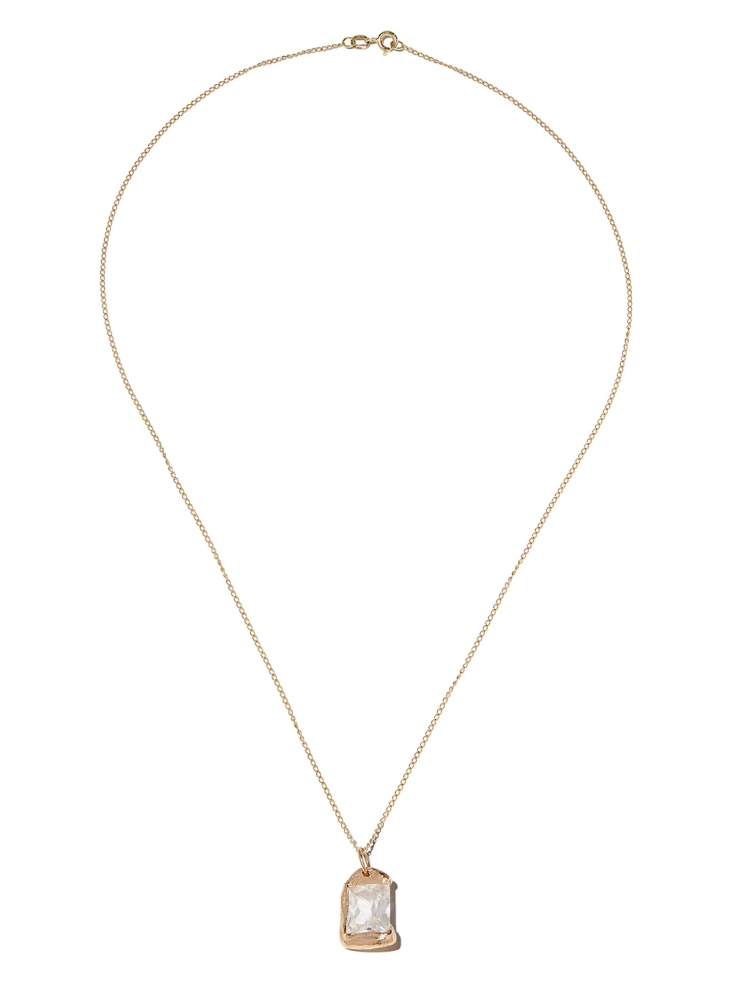 9kt yellow gold The Rose pendant necklace