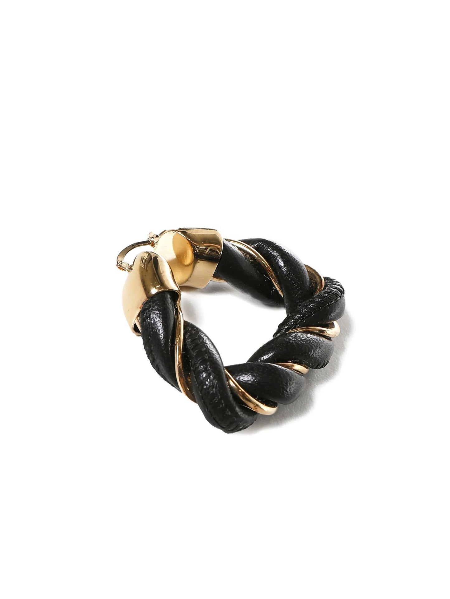 twisted triangle hoop earrings