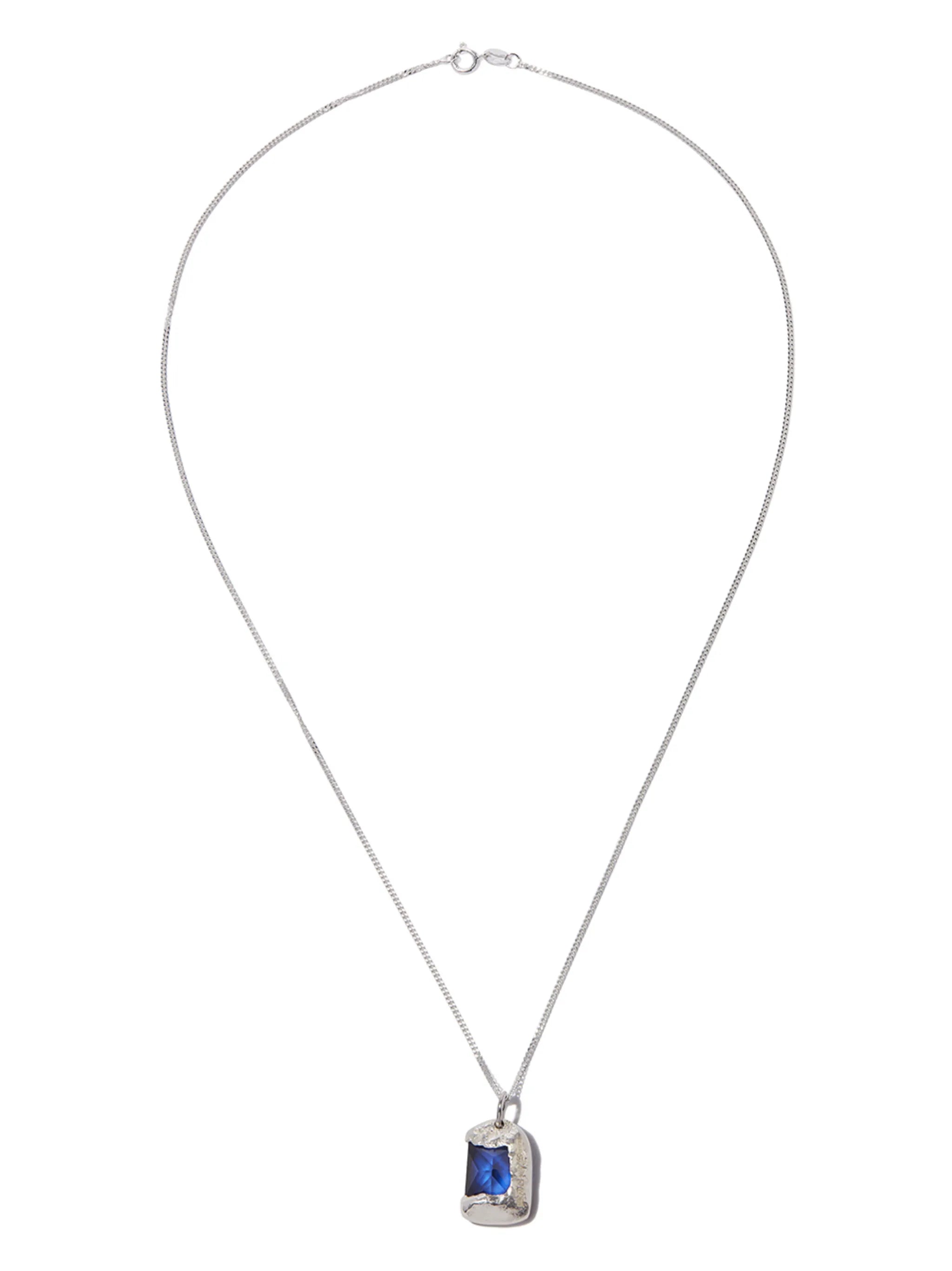 The Rose Sapphire chain necklace