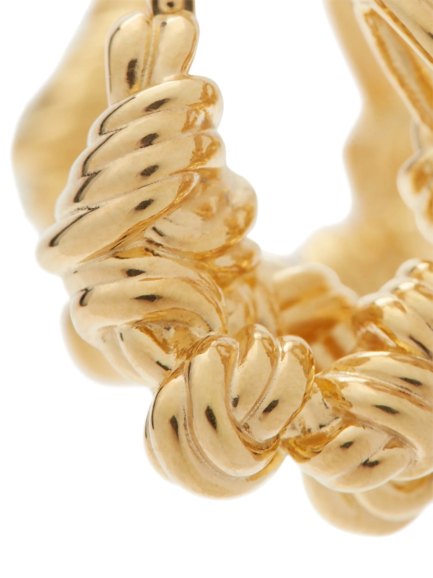 Knot hoop earrings