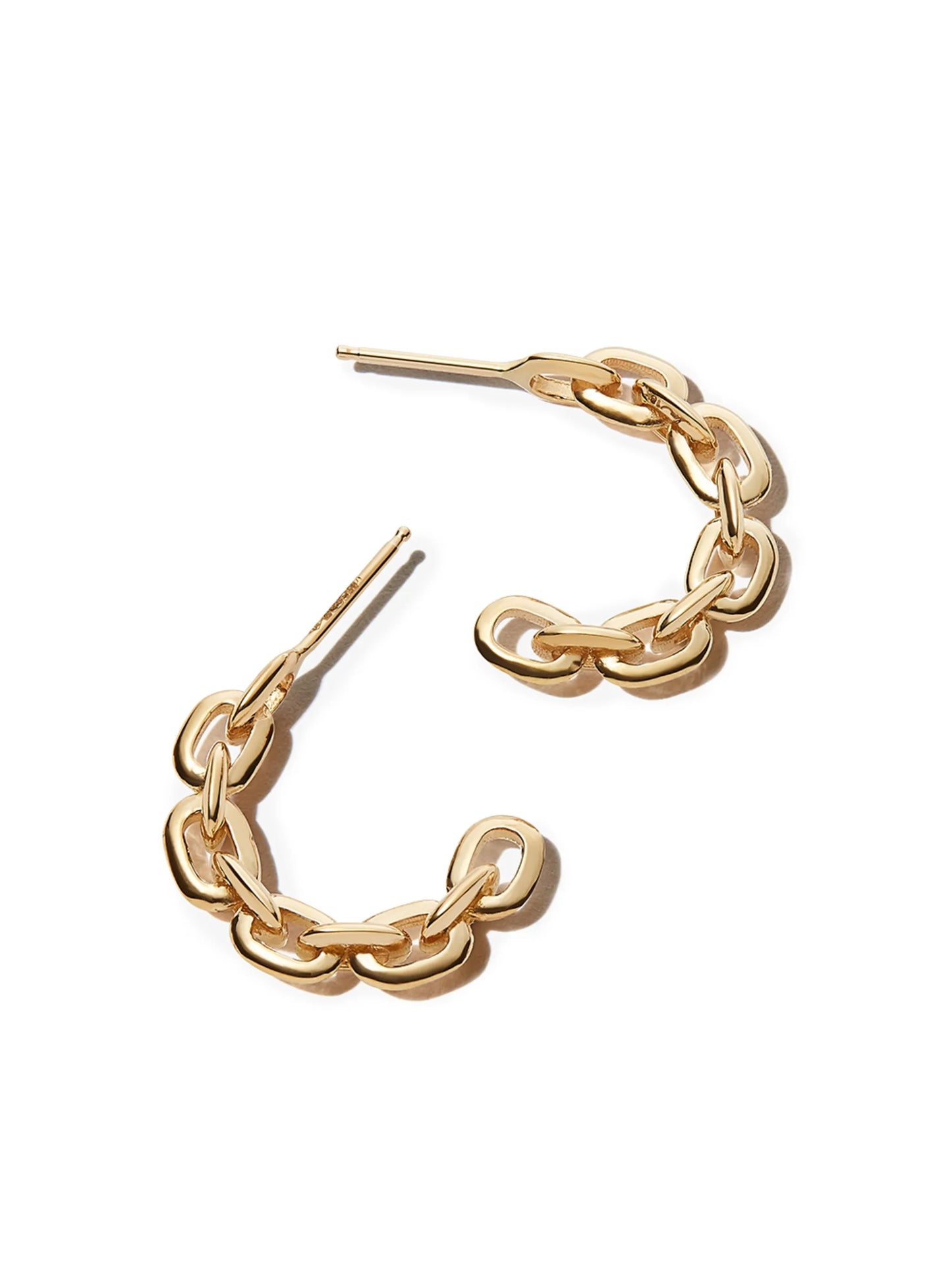 18kt yellow gold Knife Edge earrings