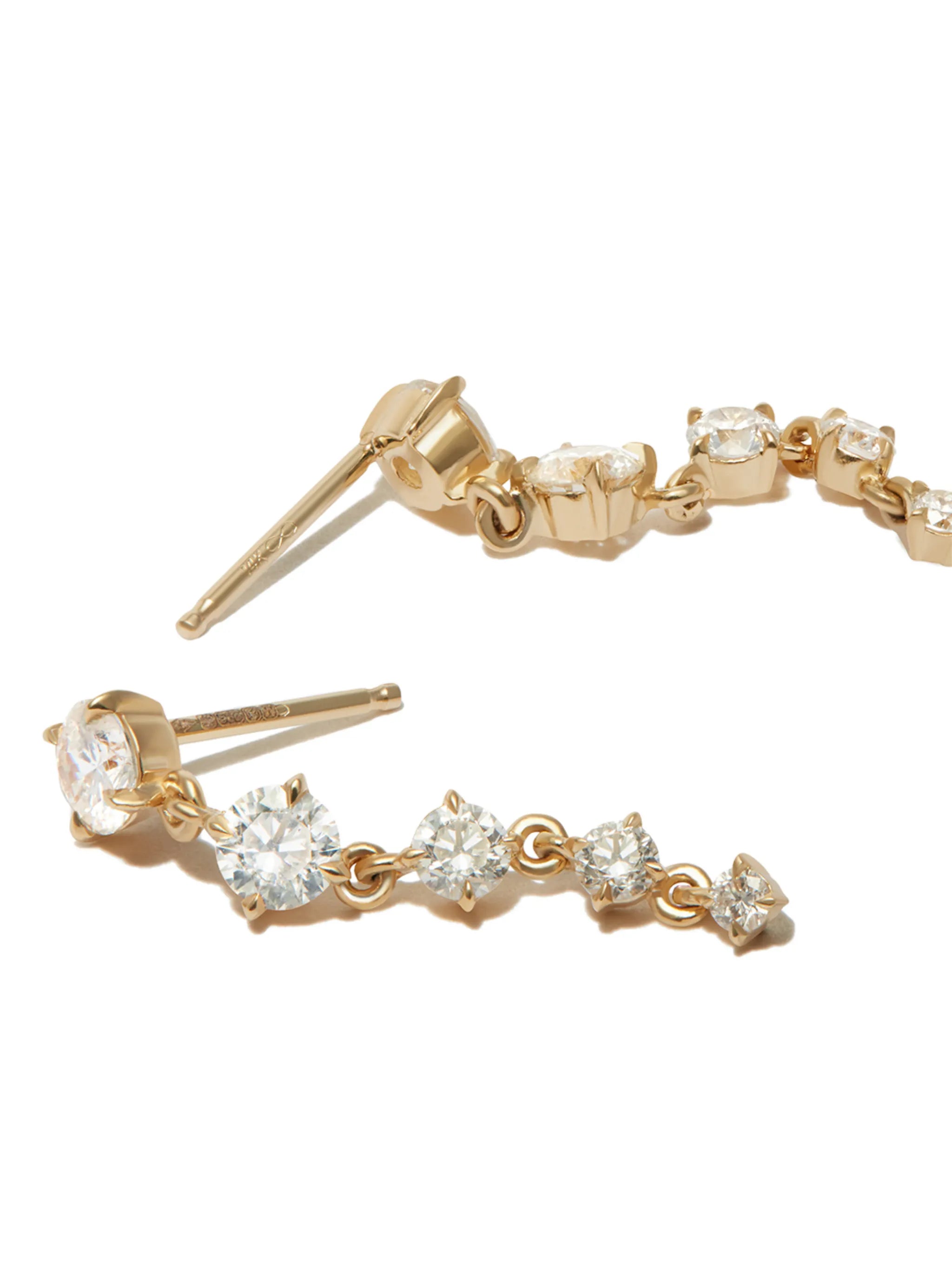 18kt yellow gold Éclat Five Drop diamond earrings