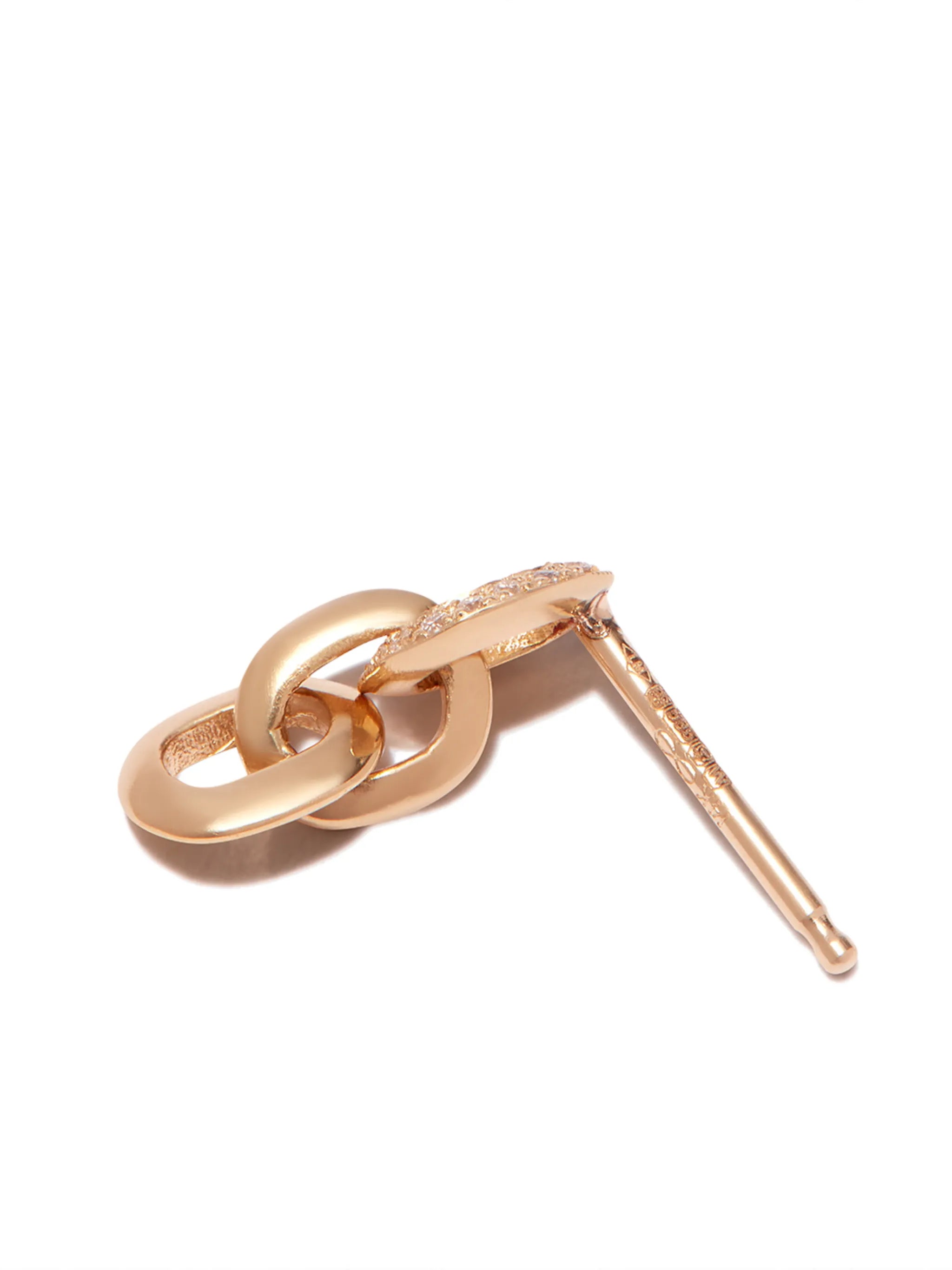 18kt yellow gold Petite XS Knife Edge earrings